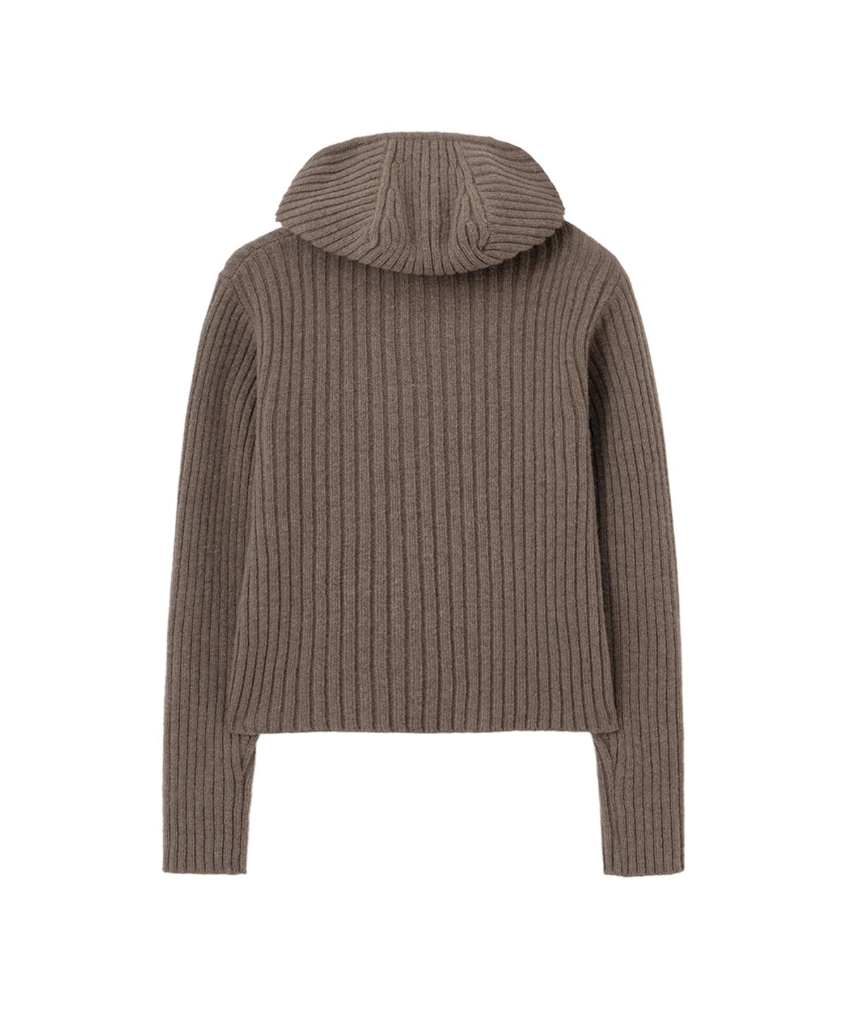문선 아카이브(MOONSUN ARCHIVE) UNISEX, Balaclava Knit Top / Coffee