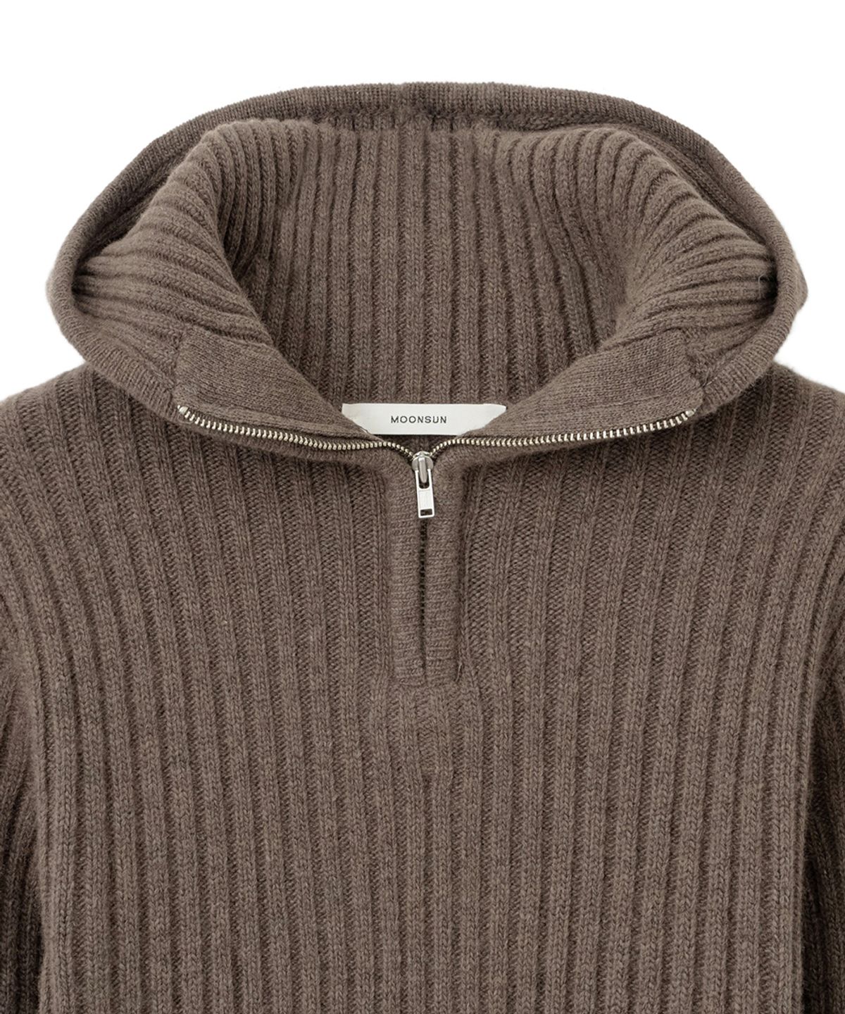 문선 아카이브(MOONSUN ARCHIVE) UNISEX, Balaclava Knit Top / Coffee