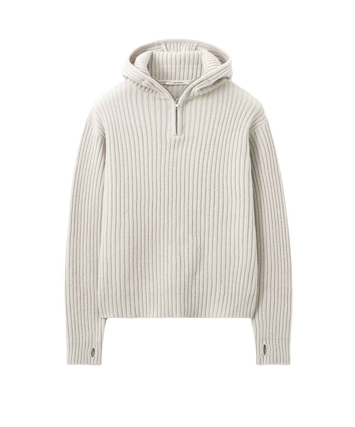 문선(MOONSUN) UNISEX, Balaclava Knit Top / Mist