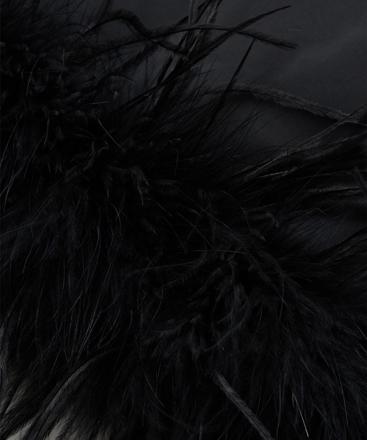 문선 아카이브(MOONSUN ARCHIVE) MJ S2 Ostrich Hair Skirt / Black