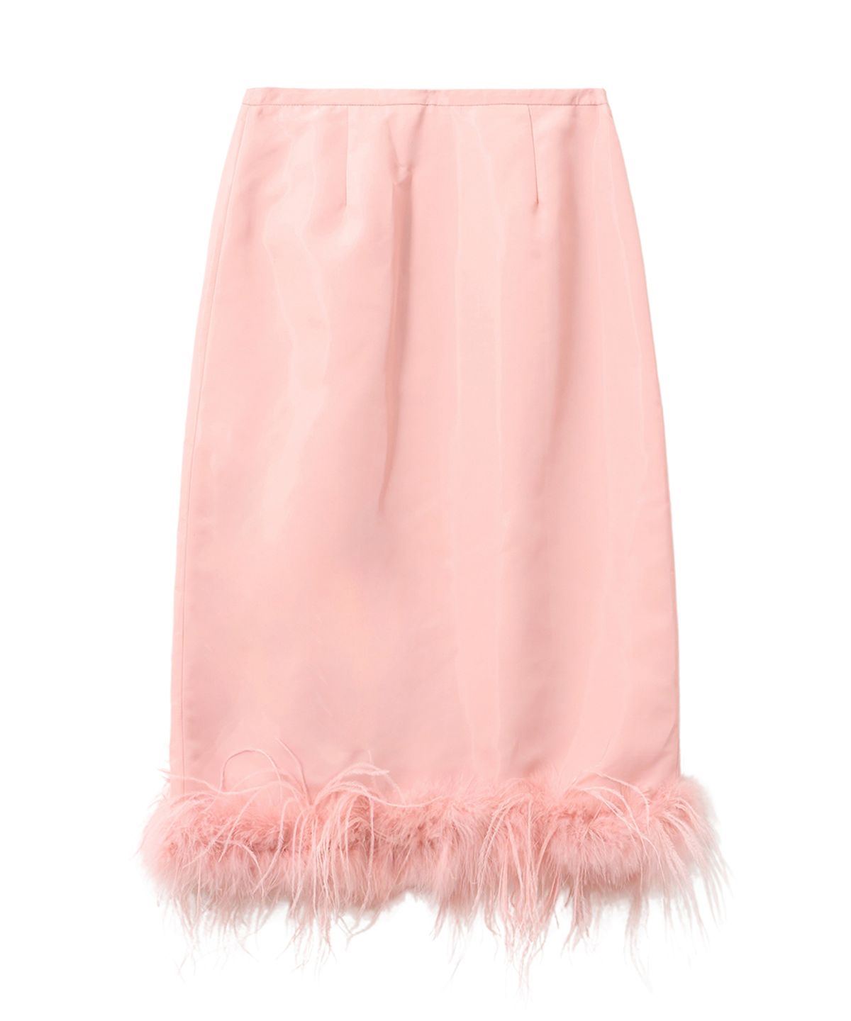 문선 아카이브(MOONSUN ARCHIVE) Ostrich Hair Skirt / Flamingo