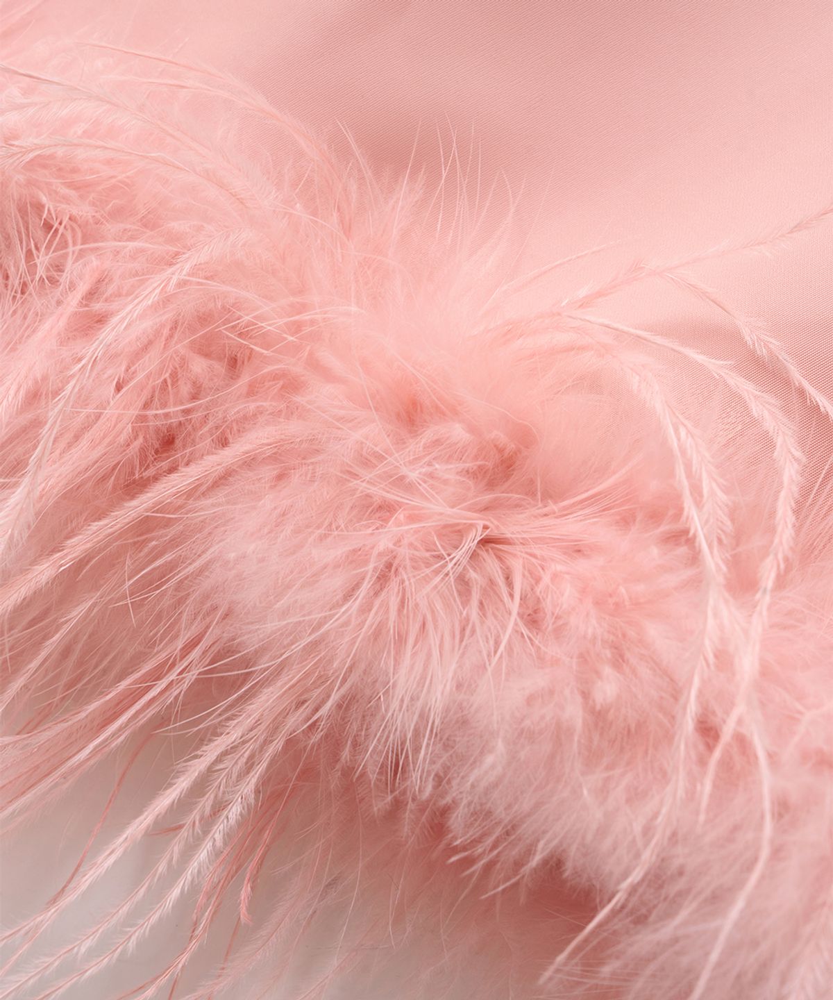 문선 아카이브(MOONSUN ARCHIVE) Ostrich Hair Skirt / Flamingo