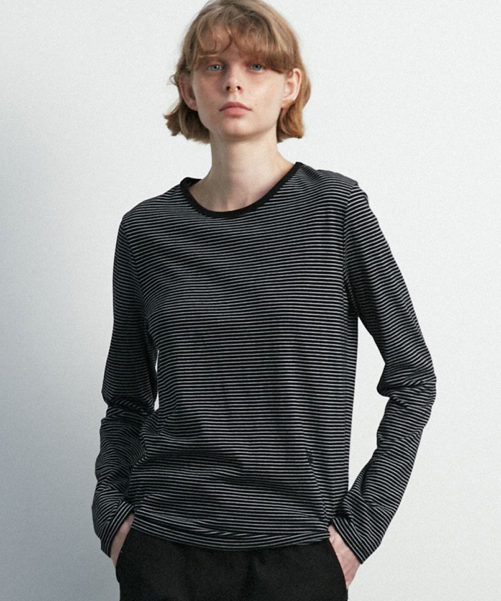 Tシャツ・カットソー *MUSINSA STANDARD* Striped relaxed crew neck long sleeve t-s MUSINSA | MUSINSA STANDARD Stripe Relaxed Crew Neck Long