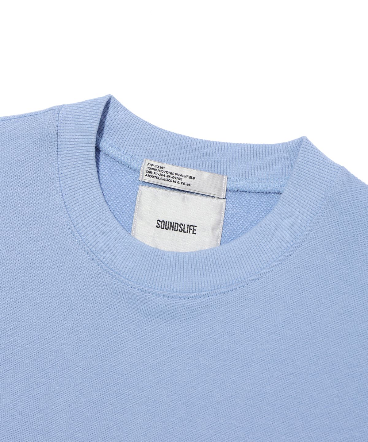 사운즈라이프(SOUNDSLIFE) P.P.R Lettering Sweatshirts Sky Blue