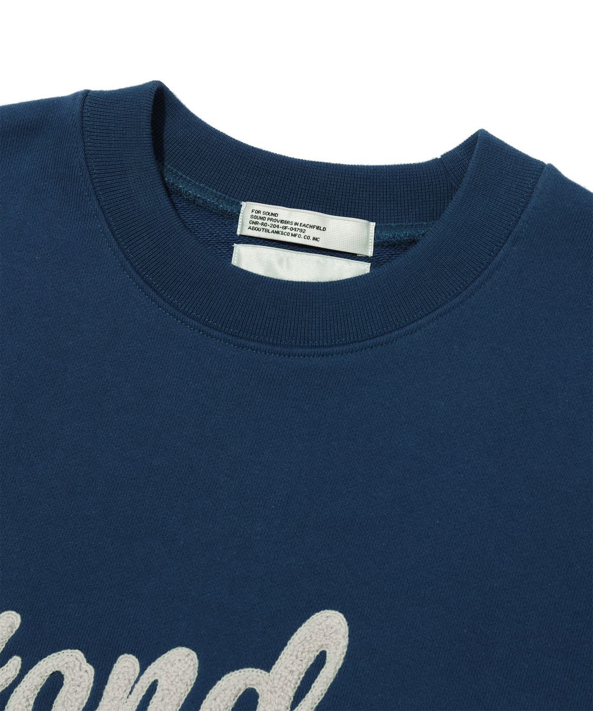 사운즈라이프(SOUNDSLIFE) S&C Embroidery Sweatshirts Blue