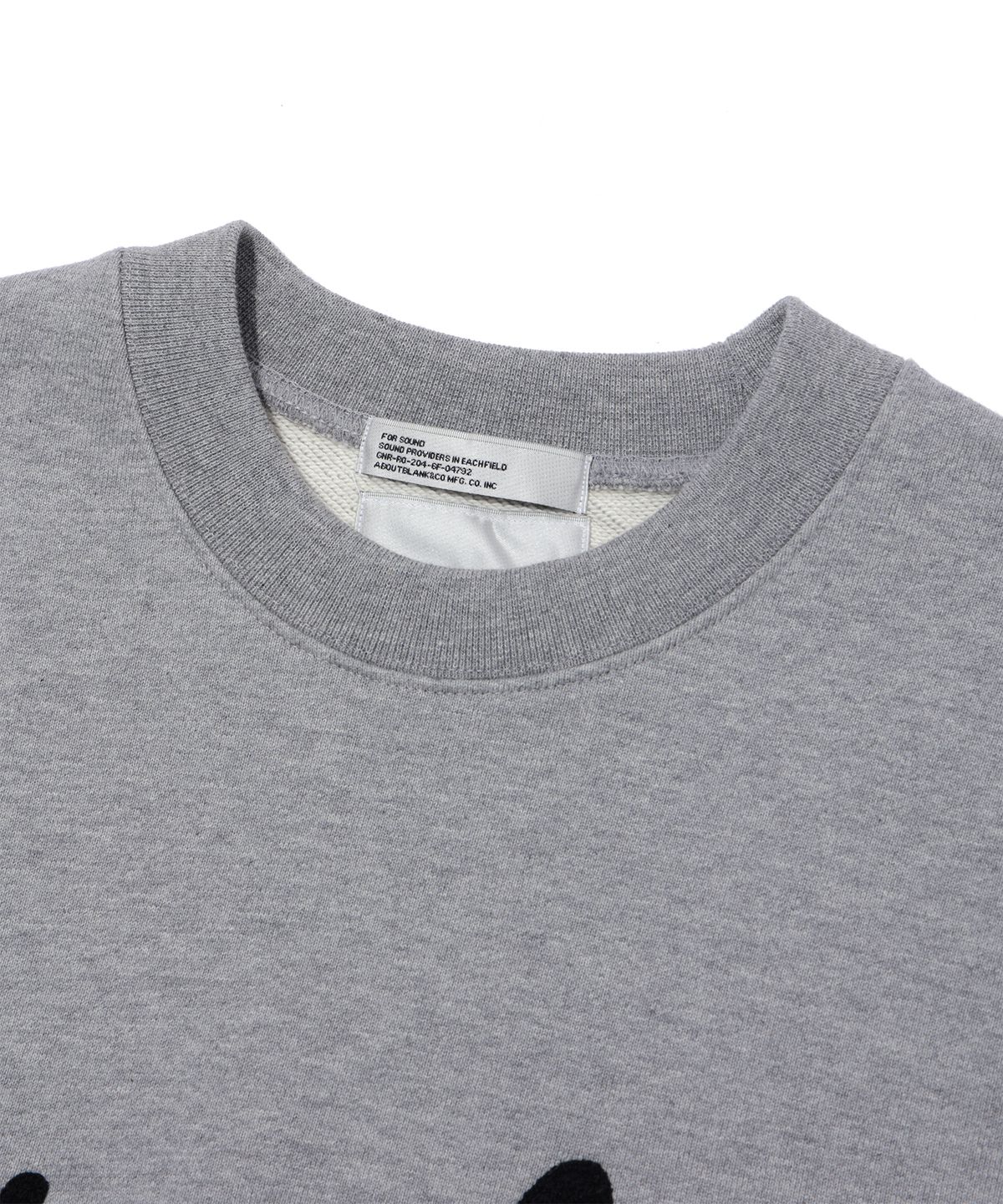사운즈라이프(SOUNDSLIFE) S&C Embroidery Sweatshirts Grey