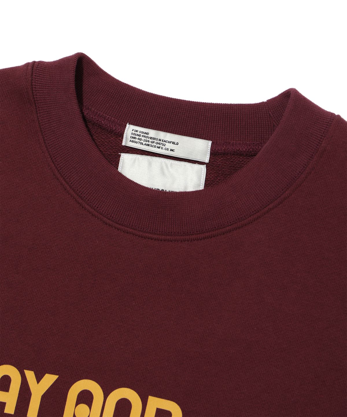 사운즈라이프(SOUNDSLIFE) P&R Graphic Sweatshirts Burgundy