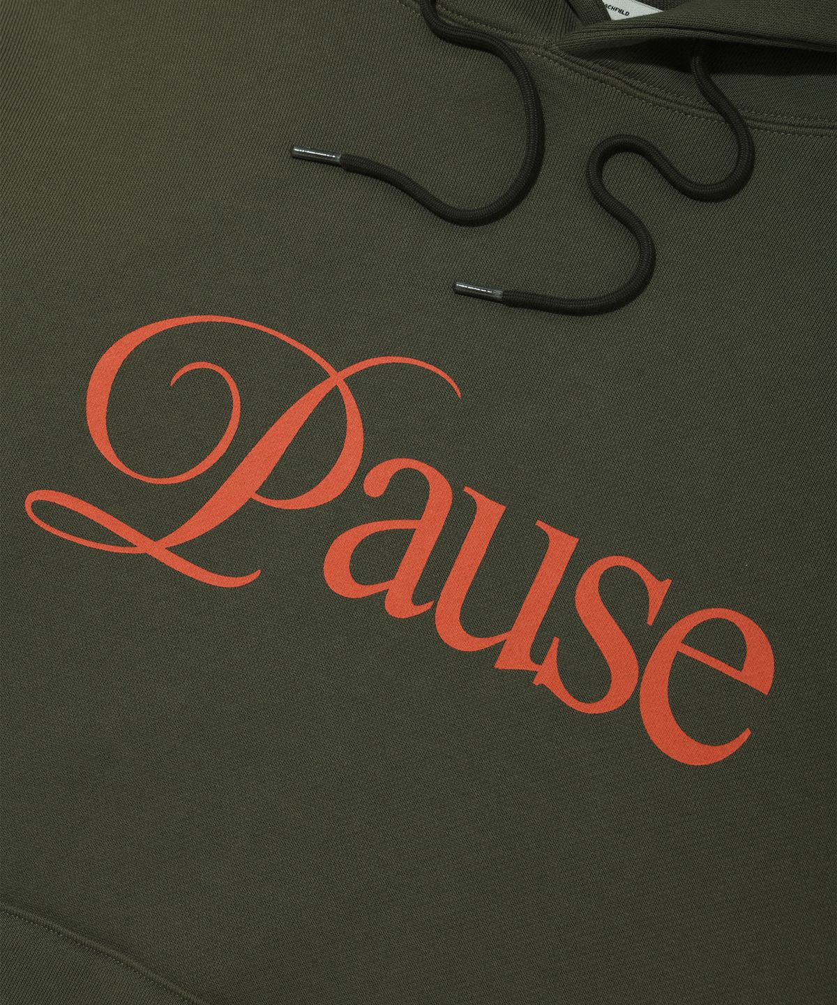 사운즈라이프(SOUNDSLIFE) P.P.R Lettering Hoodie Pullover Khaki