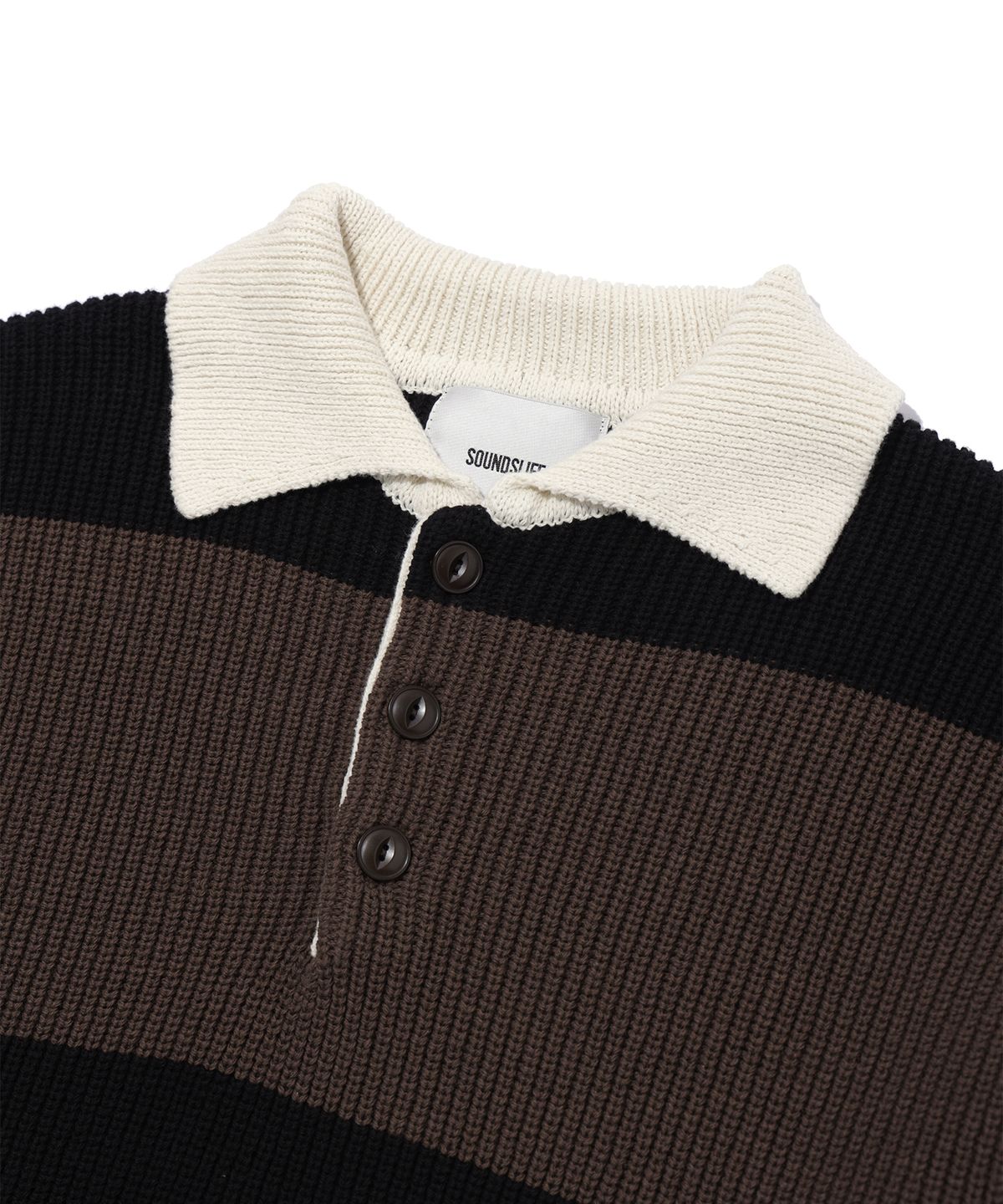 사운즈라이프(SOUNDSLIFE) Heavy Cotton Rugby Knit Brown