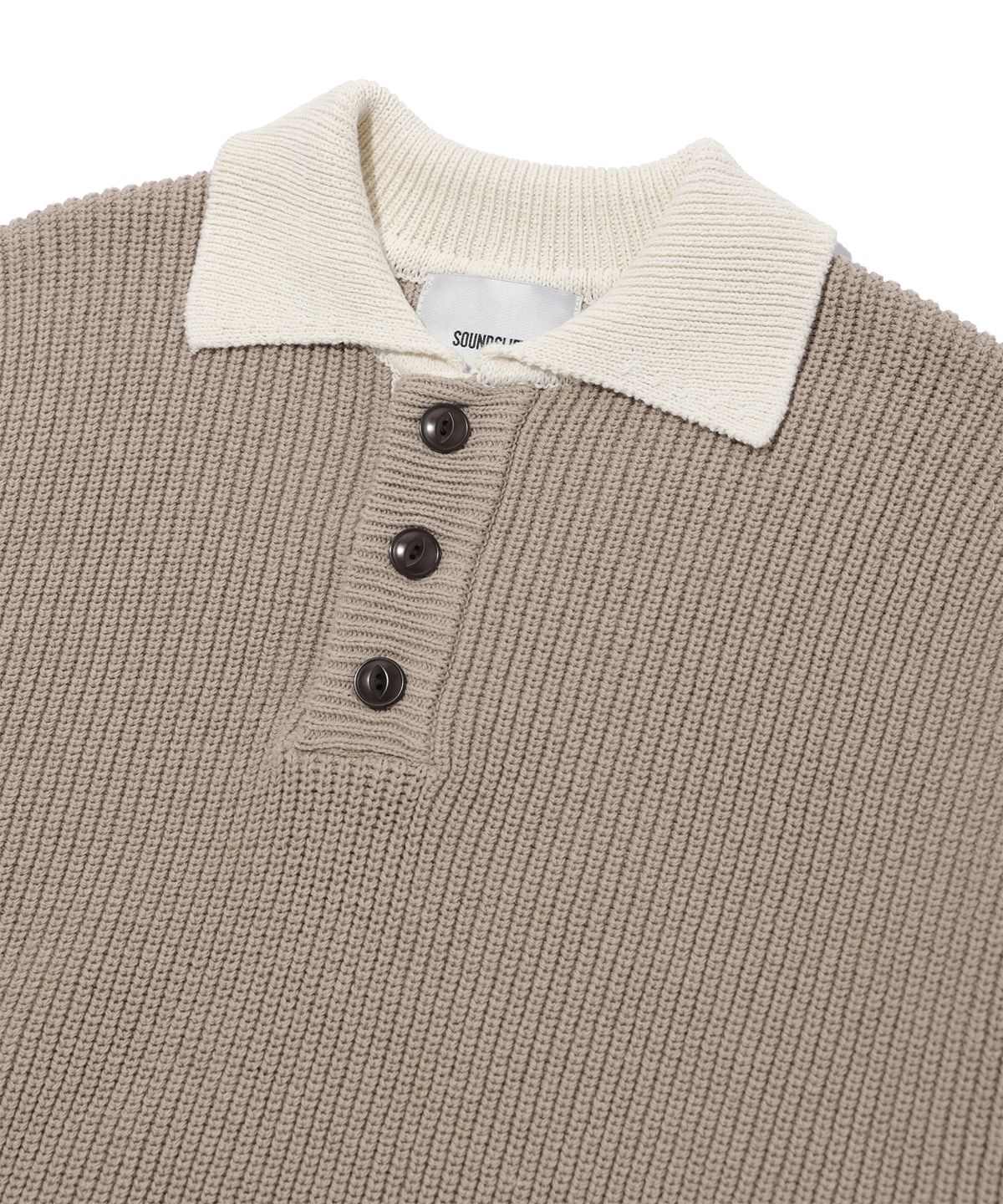 사운즈라이프(SOUNDSLIFE) Heavy Cotton Rugby Knit Beige