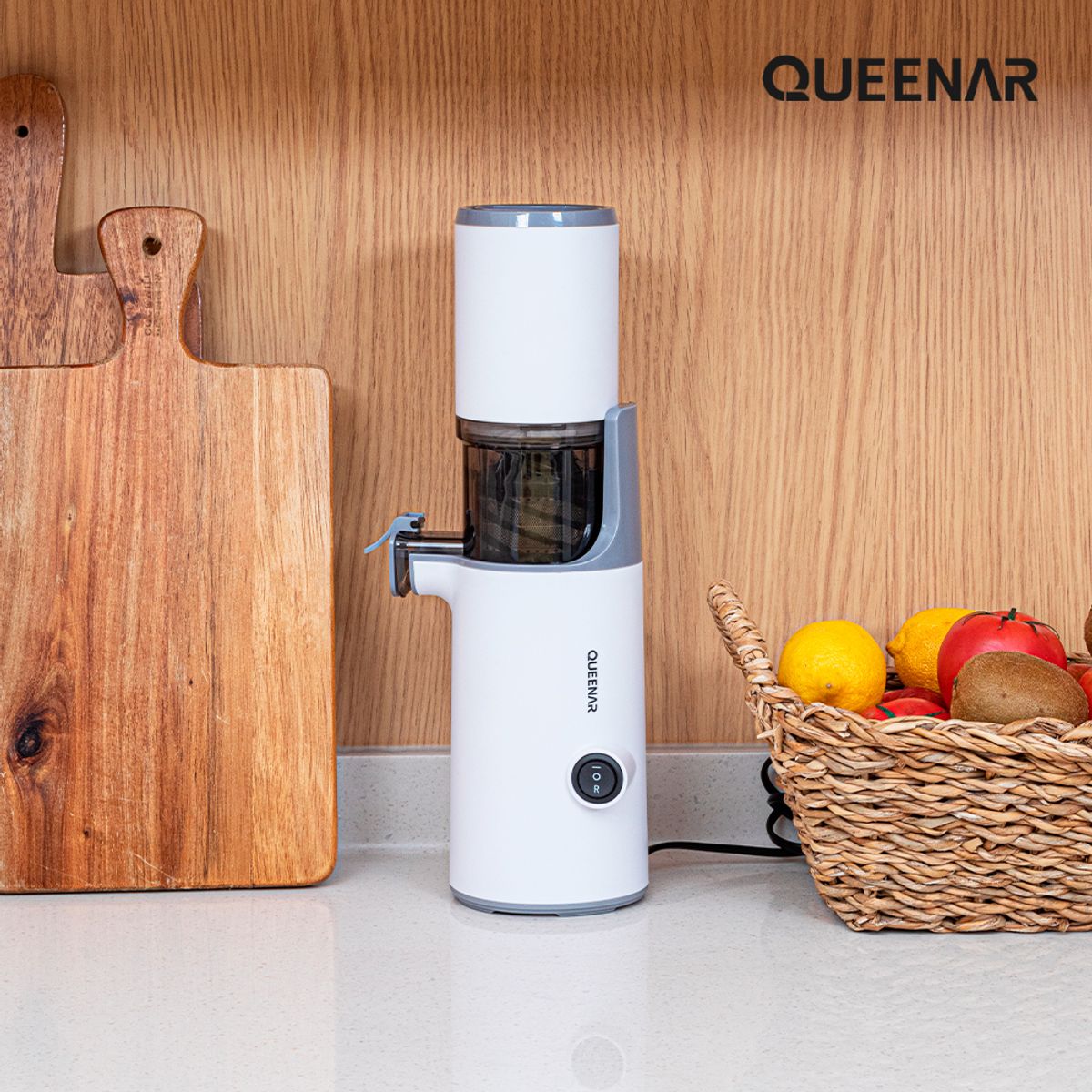 퀸나(QUEENAR) 에브리데이 원액기 그레이, 오렌지