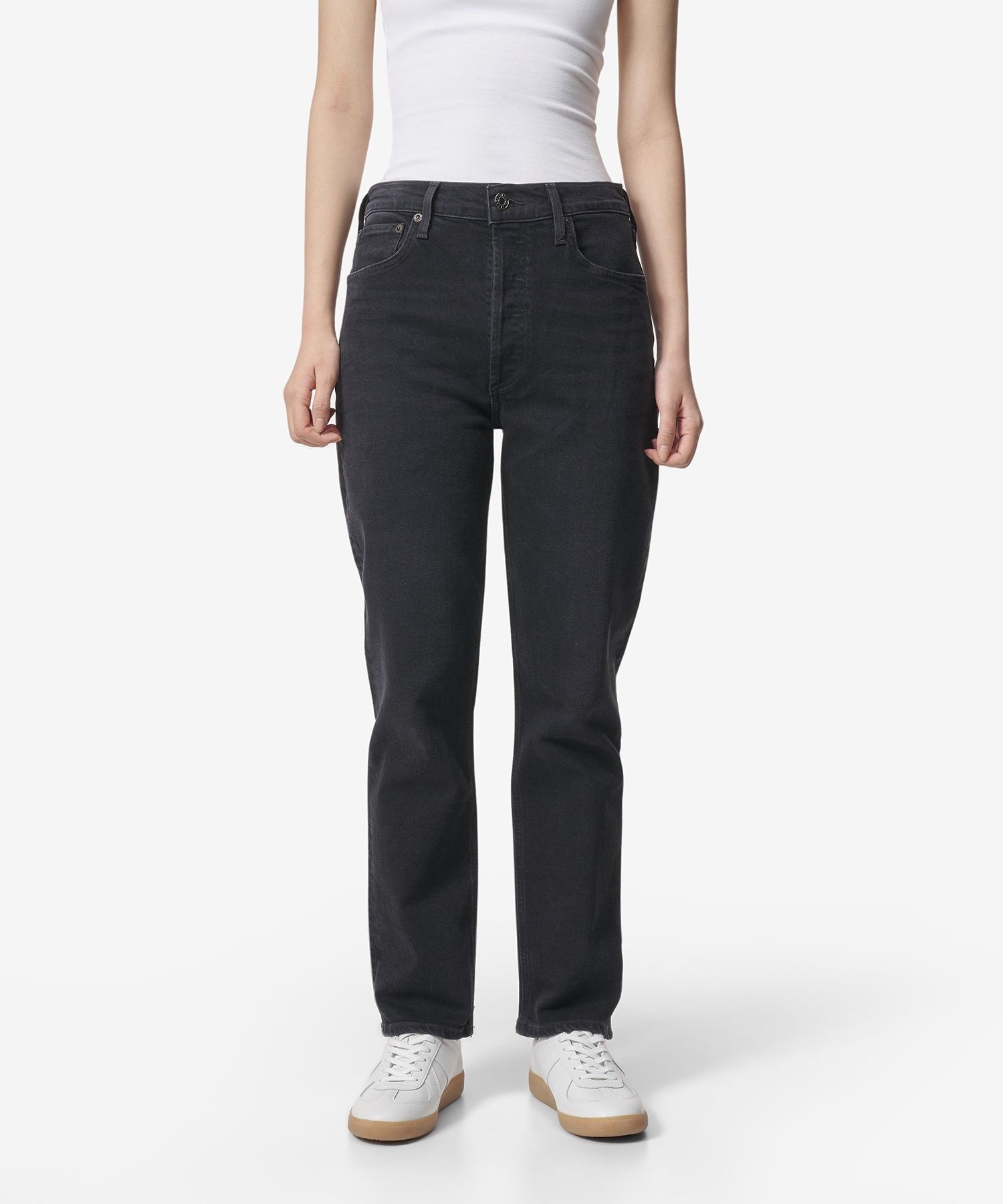 パンツ AGOLDE High Waist Riley Denim Pants Black A90901286COMPILATI MUSINSA | AGOLDE High-Waist Riley Denim Pants - Black