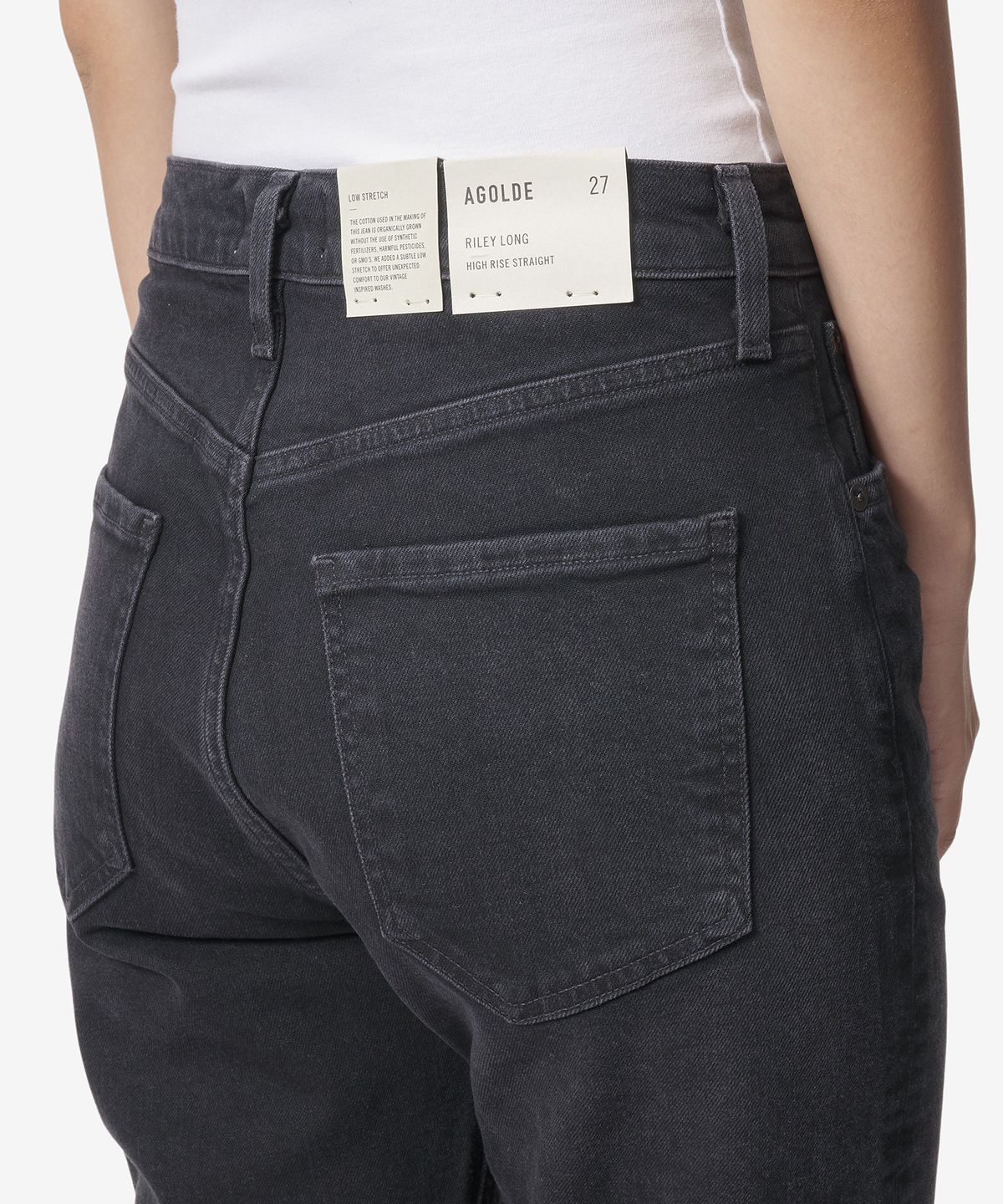 에이골디(AGOLDE) 하이 웨이스트 라일리 데님 팬츠 - 블랙 / A90901286COMPILATION