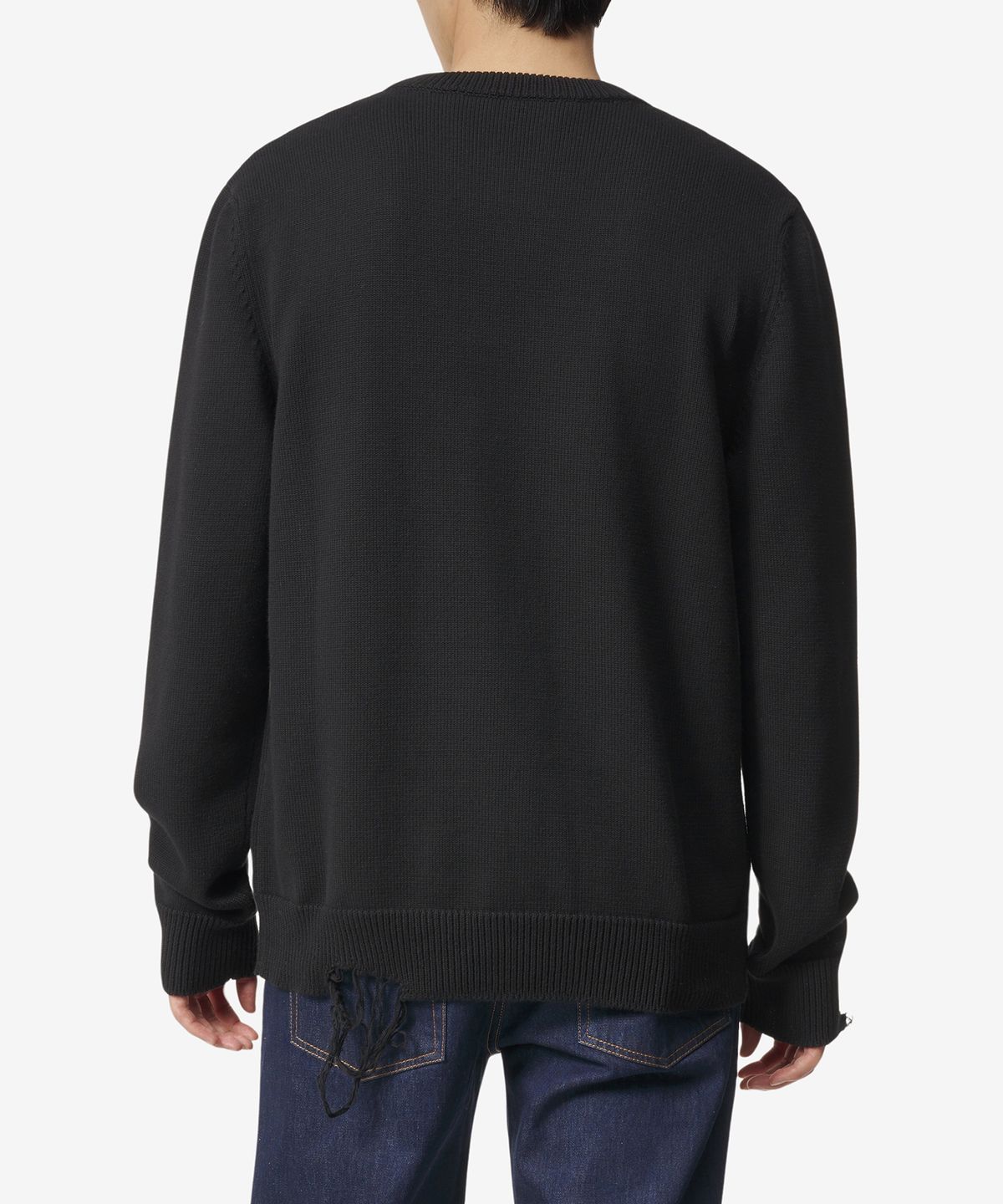 지방시(GIVENCHY) 4G 스타 디스트레스 니트 - 블랙 / BM90NT4ZH6004
