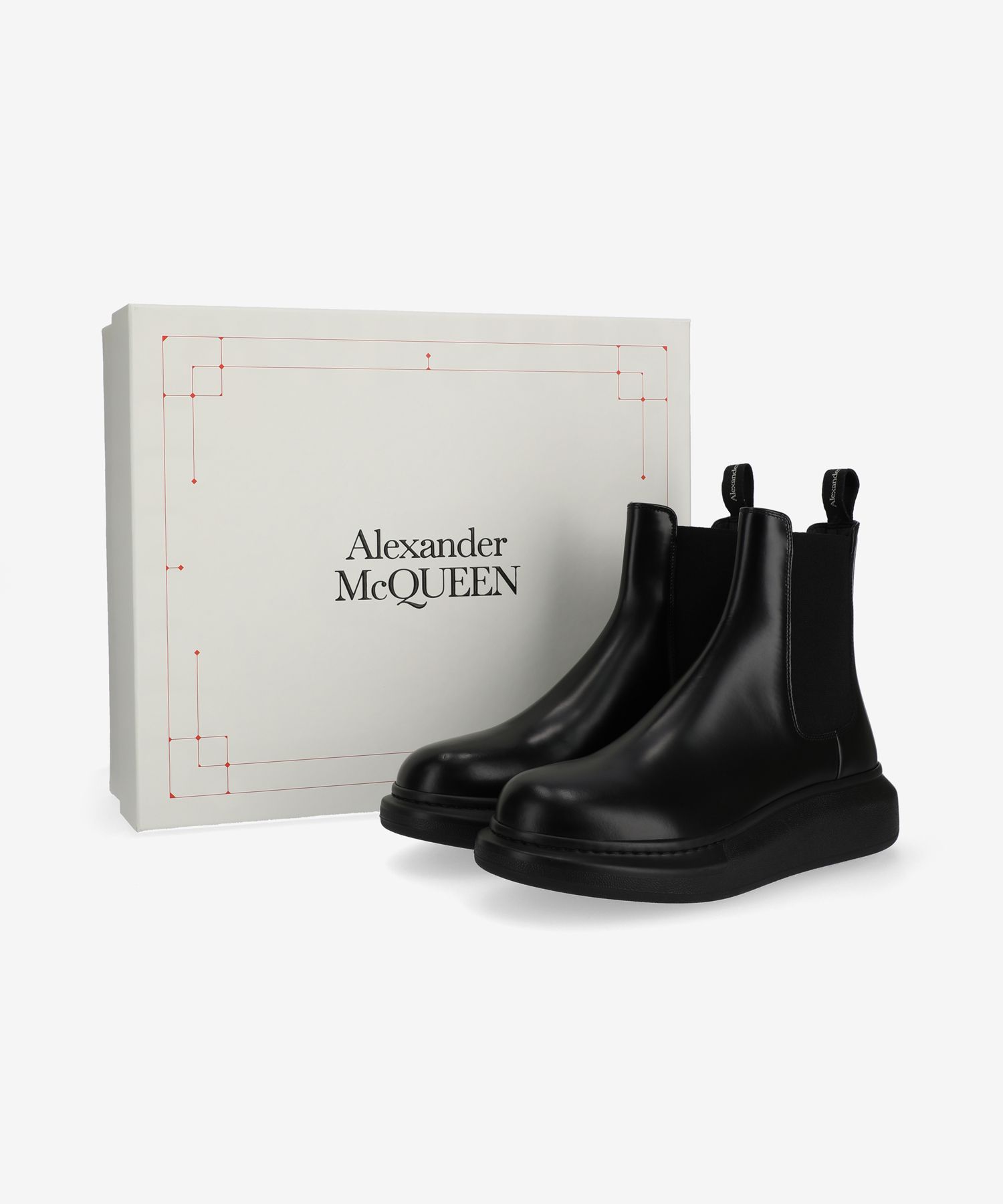 【関税込み】McQueen ブラック Hybrid チェルシーブーツ MUSINSA | ALEXANDER McQUEEN Hybrid Chelsea Boots - Black