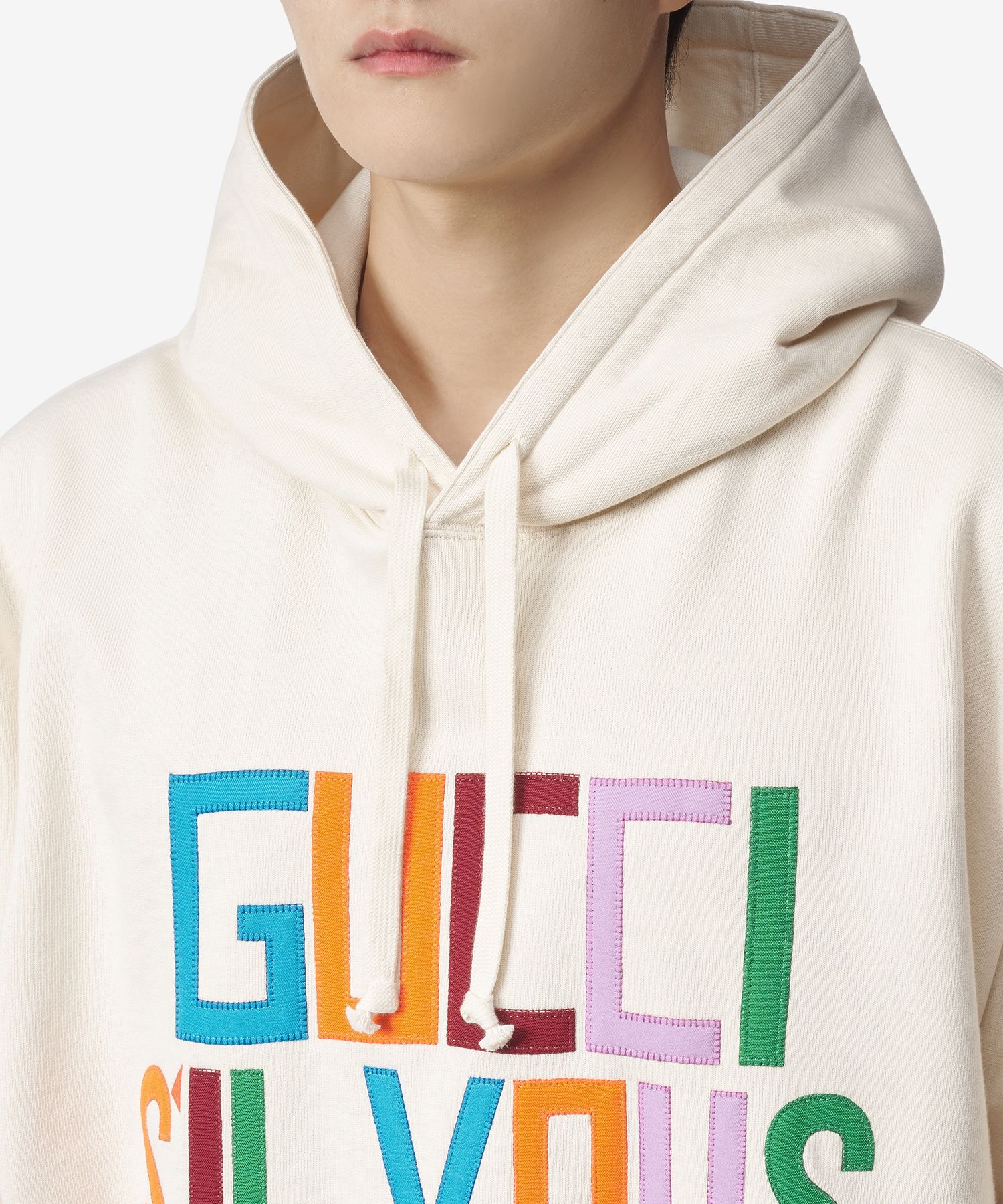 ★HOODHOOD★ Signature Logo Hood Ivory Signature Hoodie - Ivory – Montaire Clothing