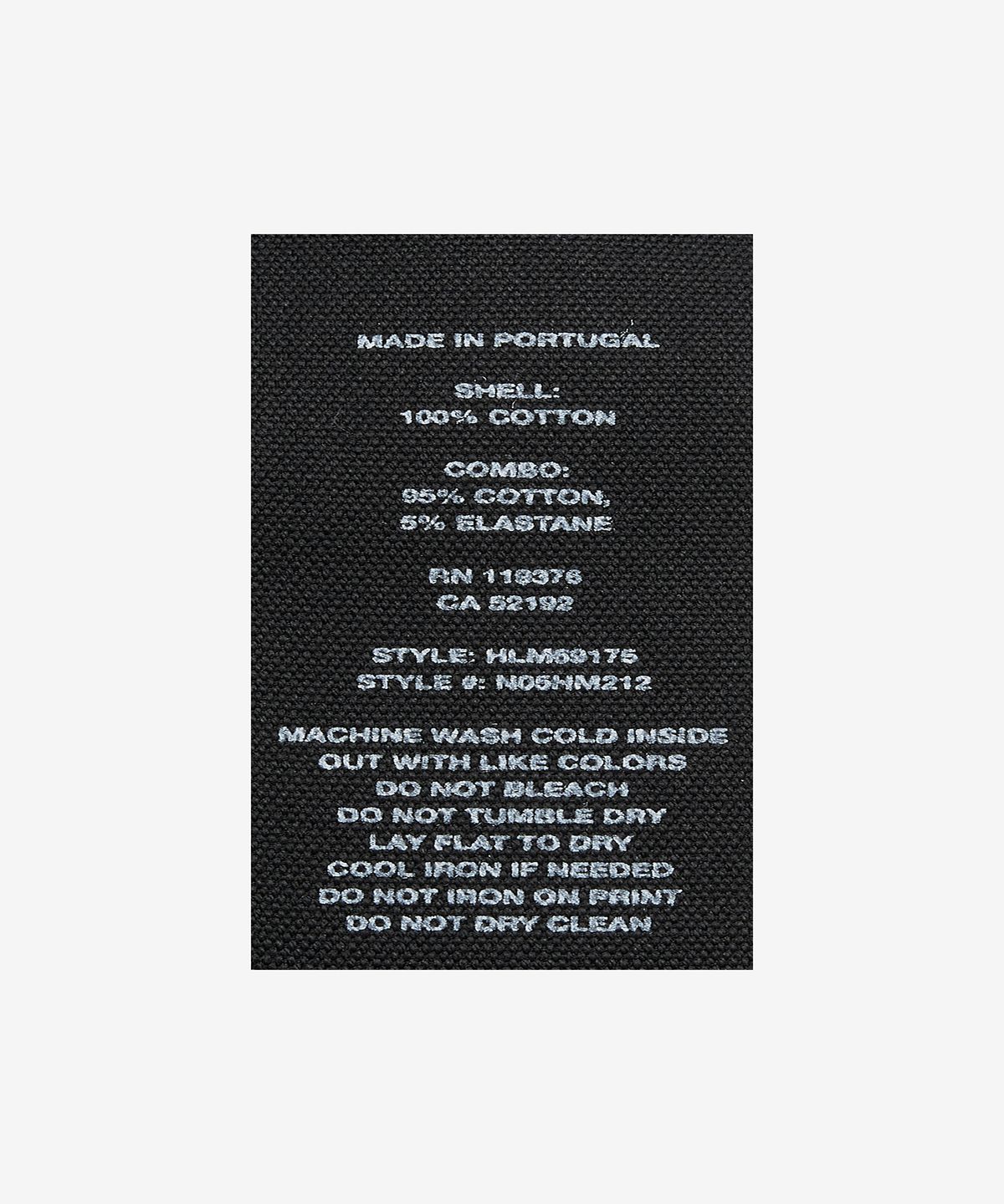 헬무트 랭(HELMUT LANG) 포토 그래픽 프린트 조거 팬츠 - 블랙 / N05HM212001