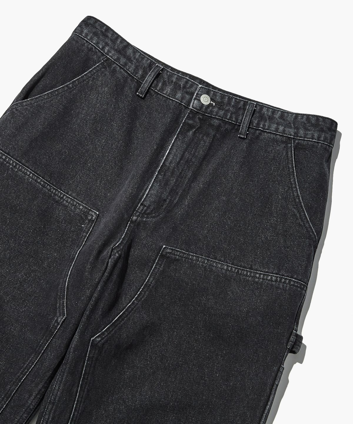 아웃스탠딩(OUTSTANDING) CARPENTER DOUBLE KNEE PANTS(NON RIVET TYPE)_BLACK