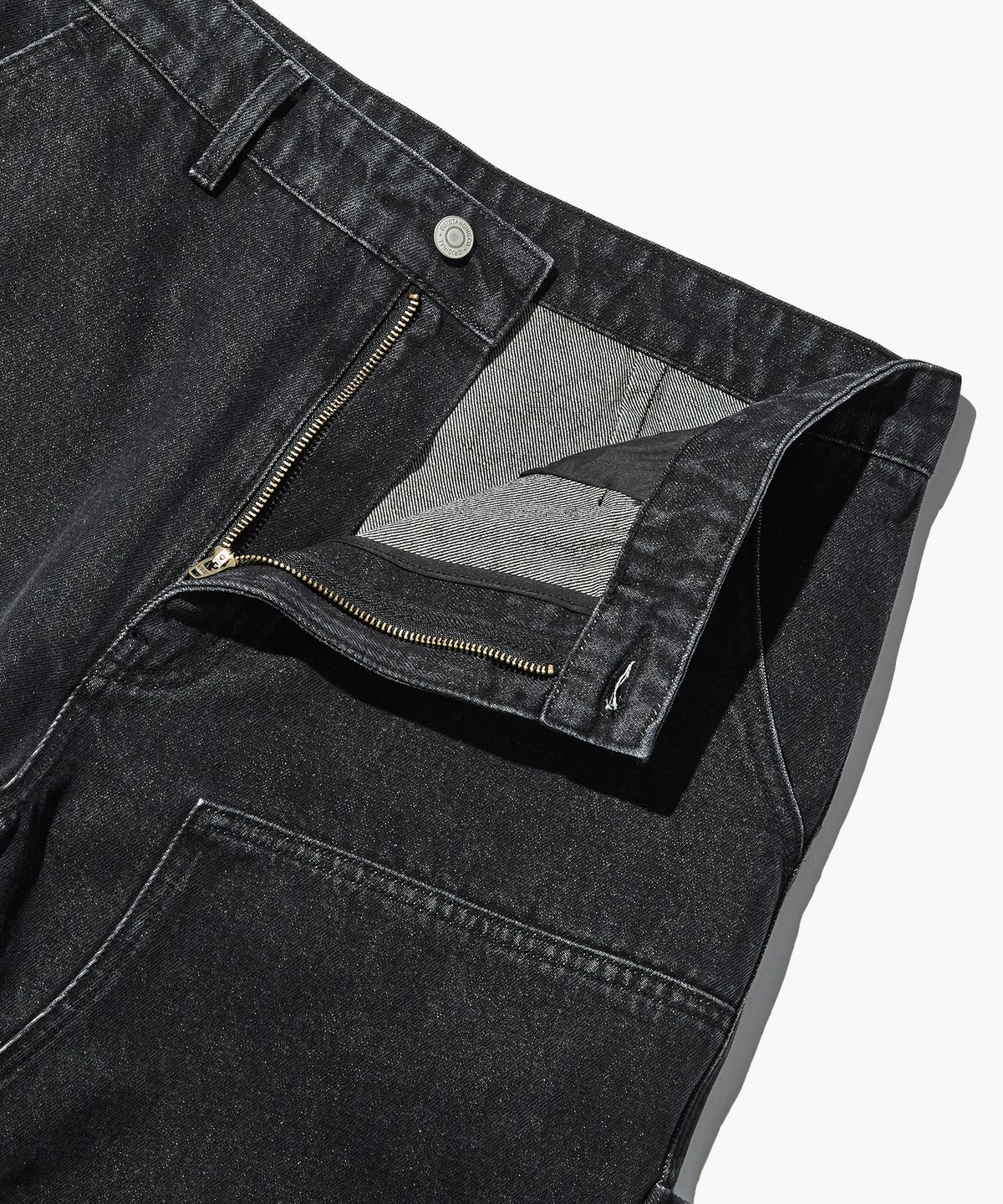 아웃스탠딩(OUTSTANDING) CARPENTER DOUBLE KNEE PANTS(NON RIVET TYPE)_BLACK