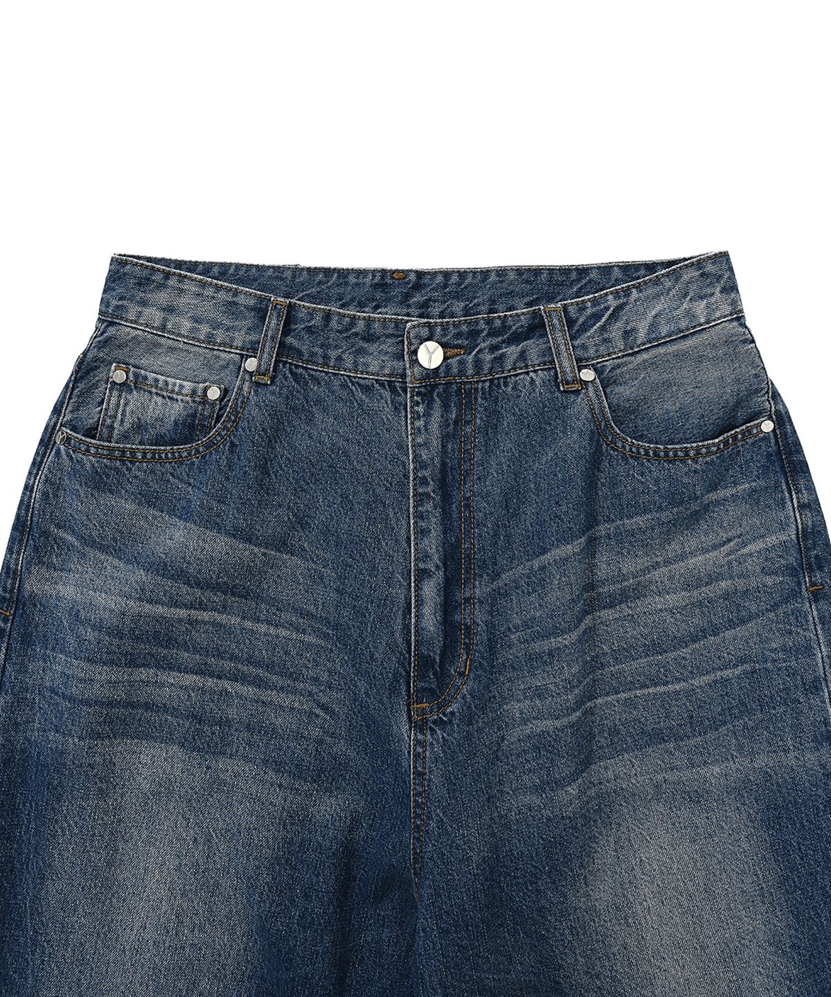 오픈야드(오와이)(OPENYARD(OY)) C.B WASHED JEANS-BLUE