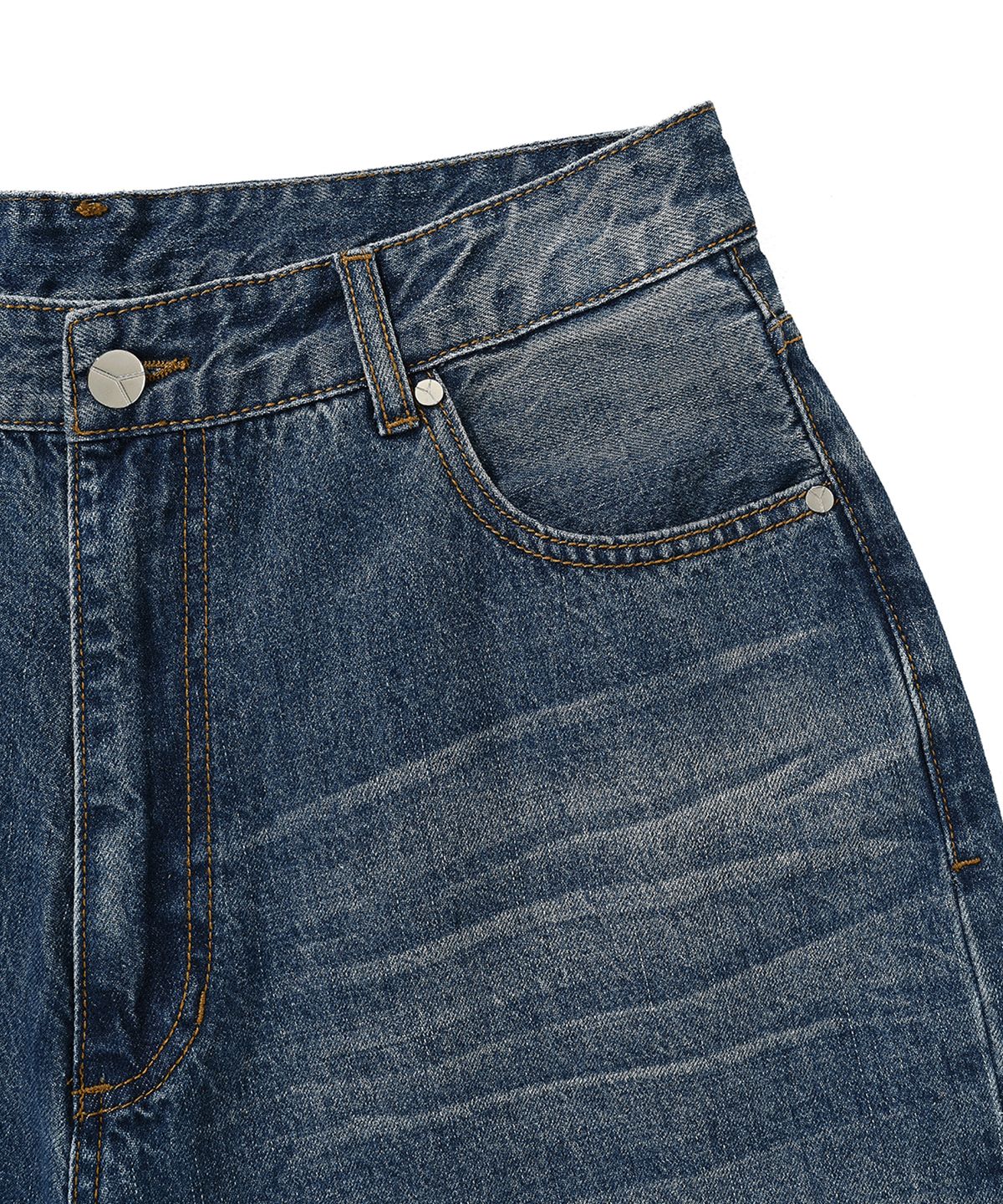 오픈야드(오와이)(OPENYARD(OY)) C.B WASHED JEANS-BLUE