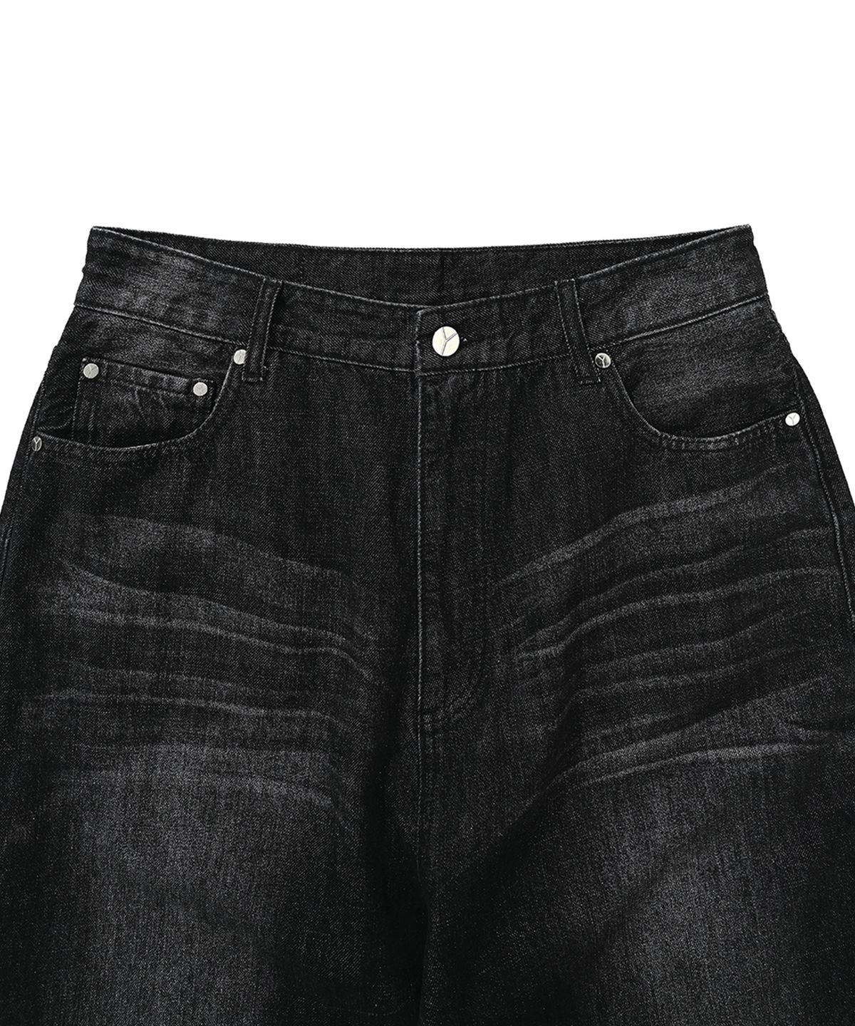 오픈야드(오와이)(OPENYARD(OY)) C.B WASHED JEANS-BLACK