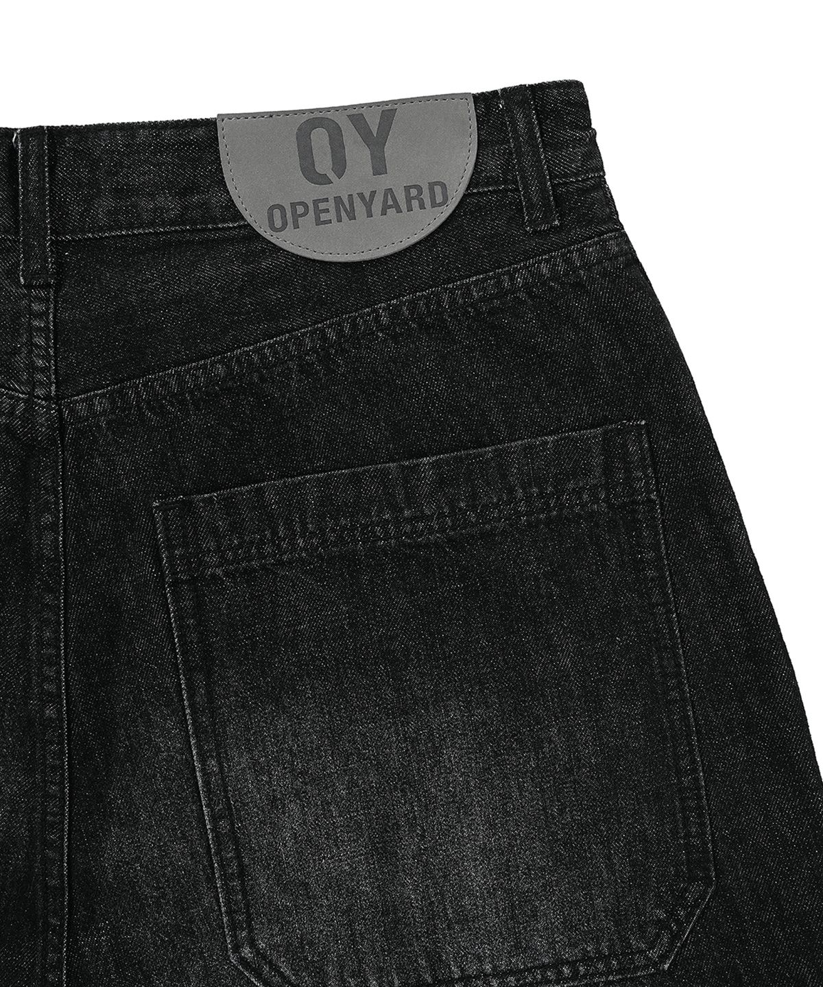 오픈야드(오와이)(OPENYARD(OY)) C.B WASHED JEANS-BLACK
