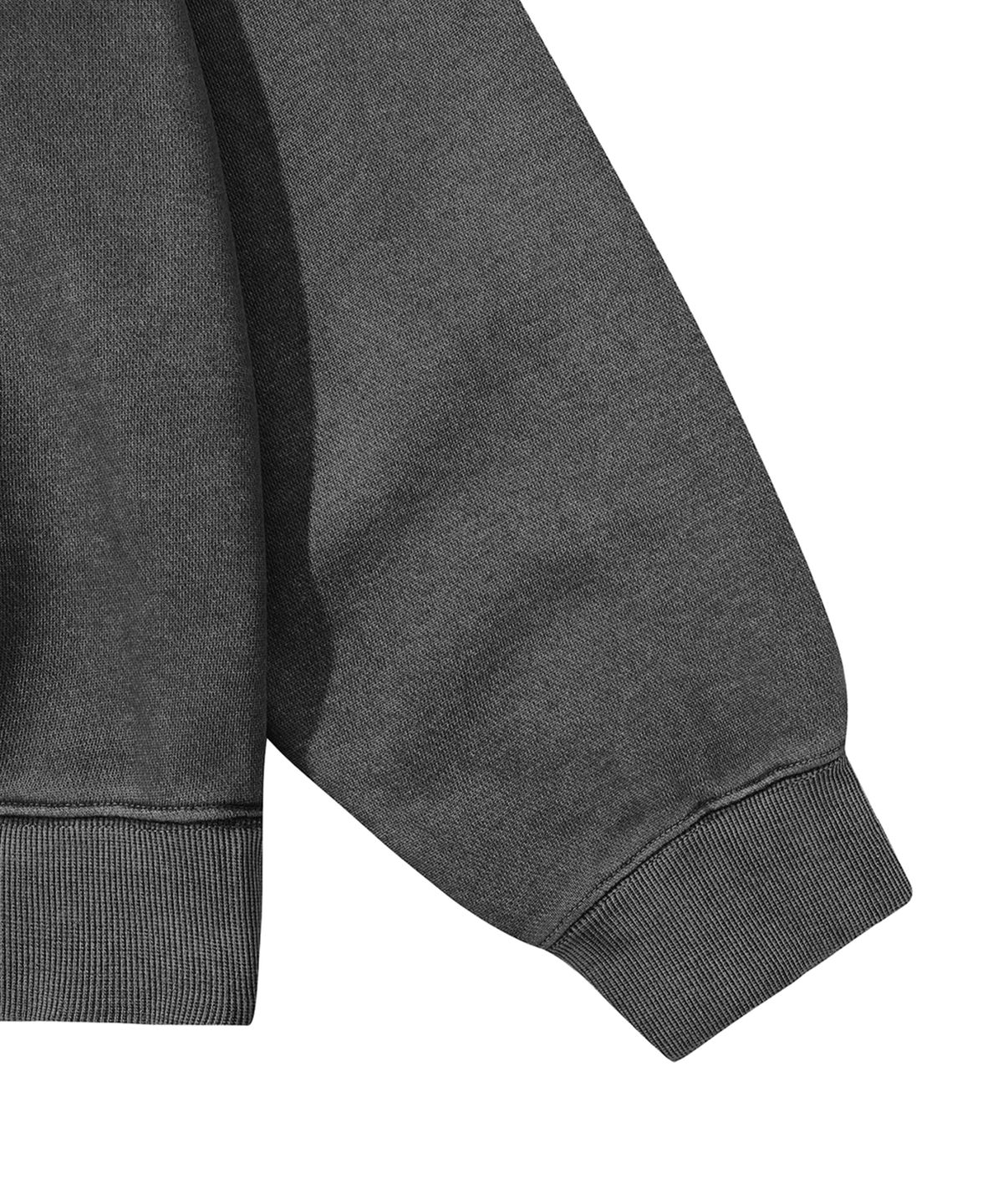 오픈야드(오와이)(OPENYARD(OY)) PIGMENT TYPO HOODIE-BLACK