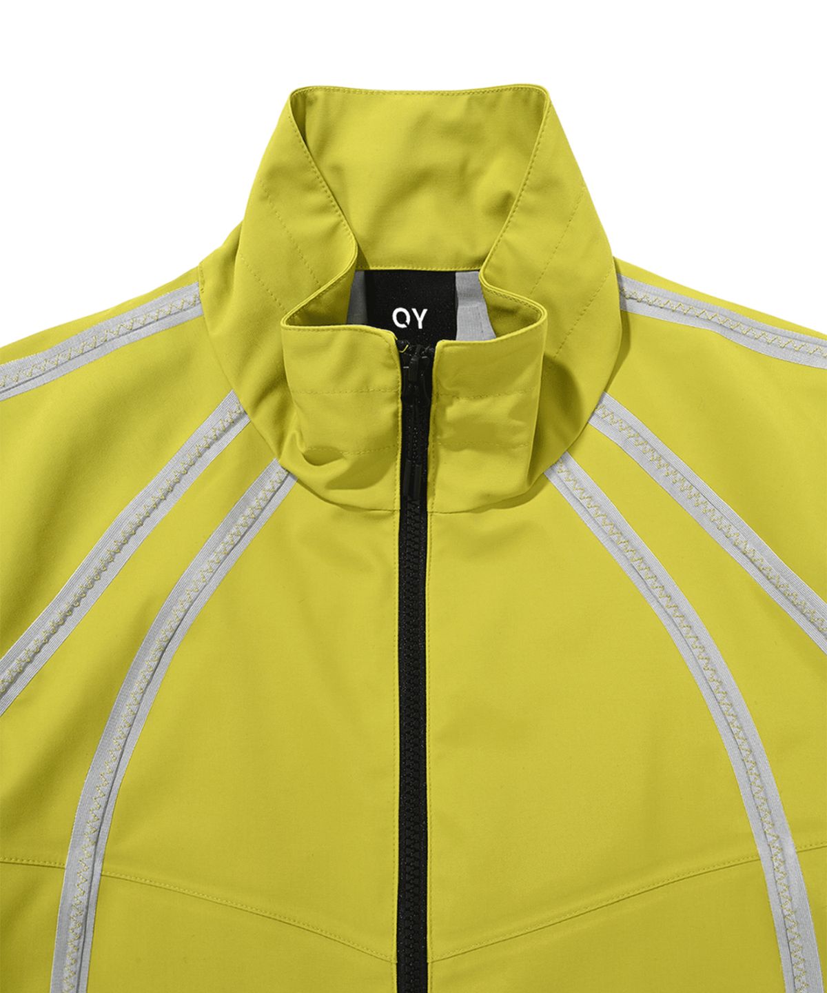 오픈야드(오와이)(OPENYARD(OY)) CURVE LINE TAPE WIND BREAKER JACKET-NEON YELLOW