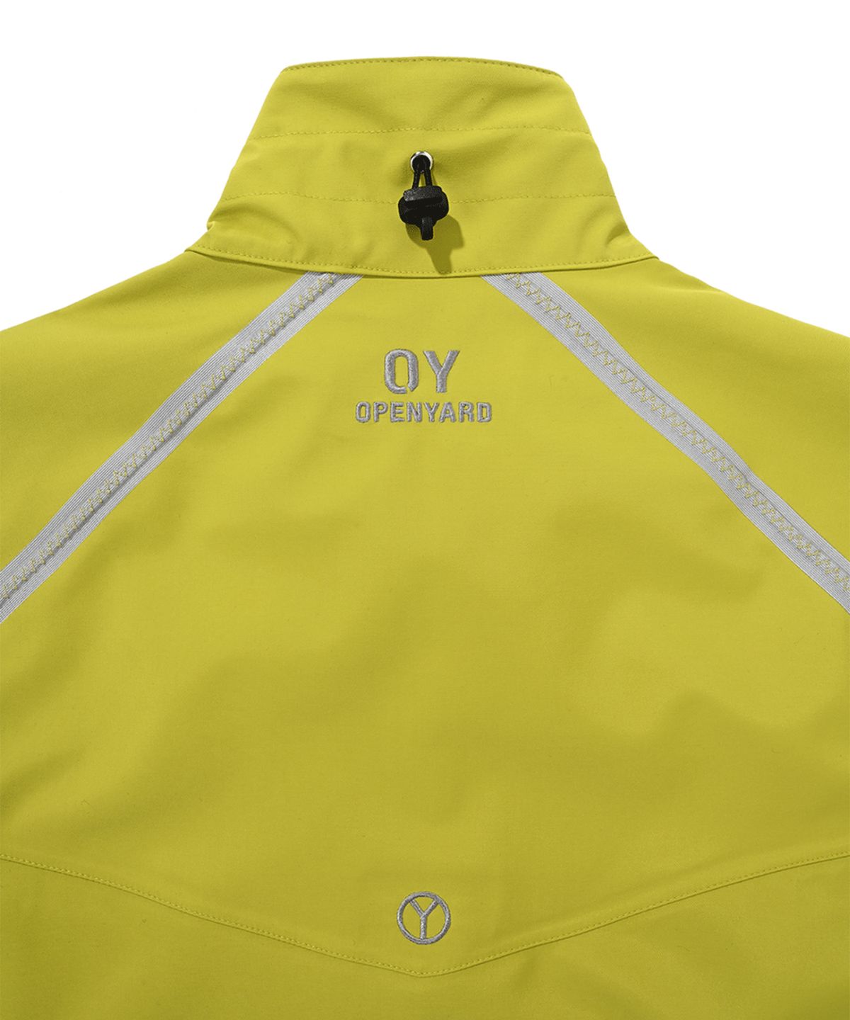 오픈야드(오와이)(OPENYARD(OY)) CURVE LINE TAPE WIND BREAKER JACKET-NEON YELLOW