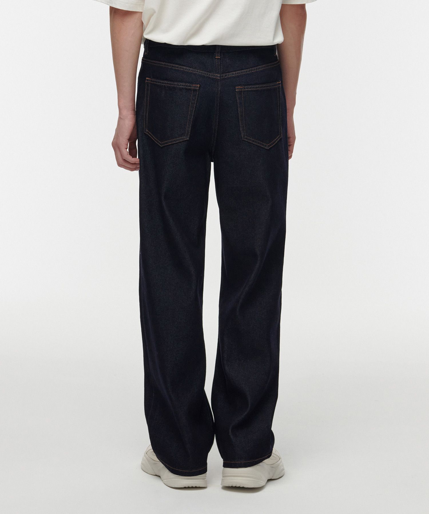MUSINSA | MUSINSA STANDARD Heatandard Wide Denim Pants [Deep Indigo]