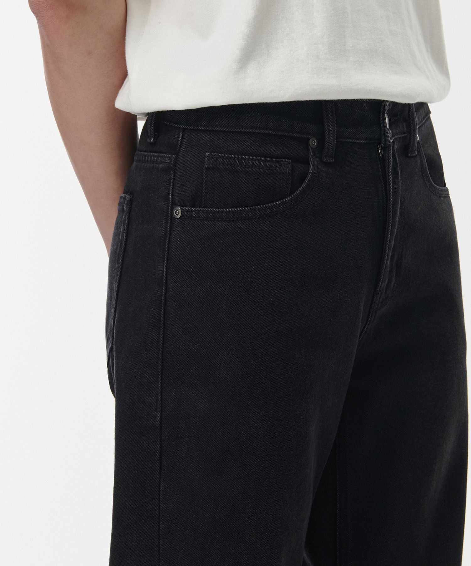 ★MUSINSA STANDARD★ Washed Black Straight Denim Pants MMCNP MUSINSA | MUSINSA STANDARD Straight Denim Pants [Washed Black]