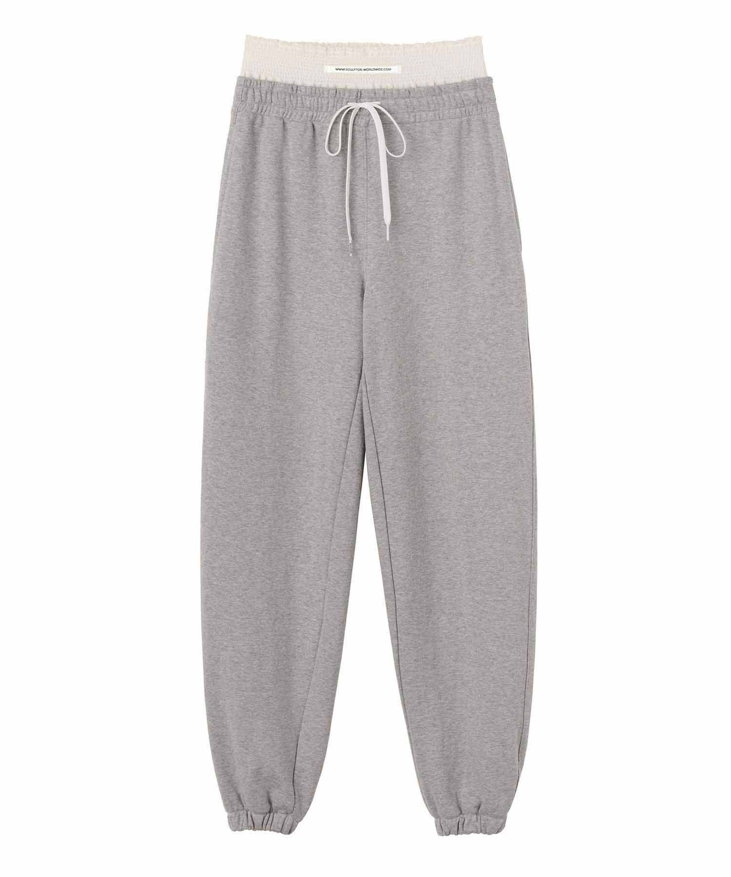 ★SCULPTOR★ Trunk Layered Jogger Pants Melange Charcoal SC2 MUSINSA | SCULPTOR Trunk Layered Jogger Pants Melange Gray