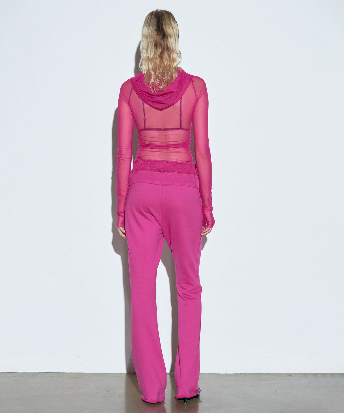 스컬프터(SCULPTOR) Trunk Layered Sweat Pants Fuchsia
