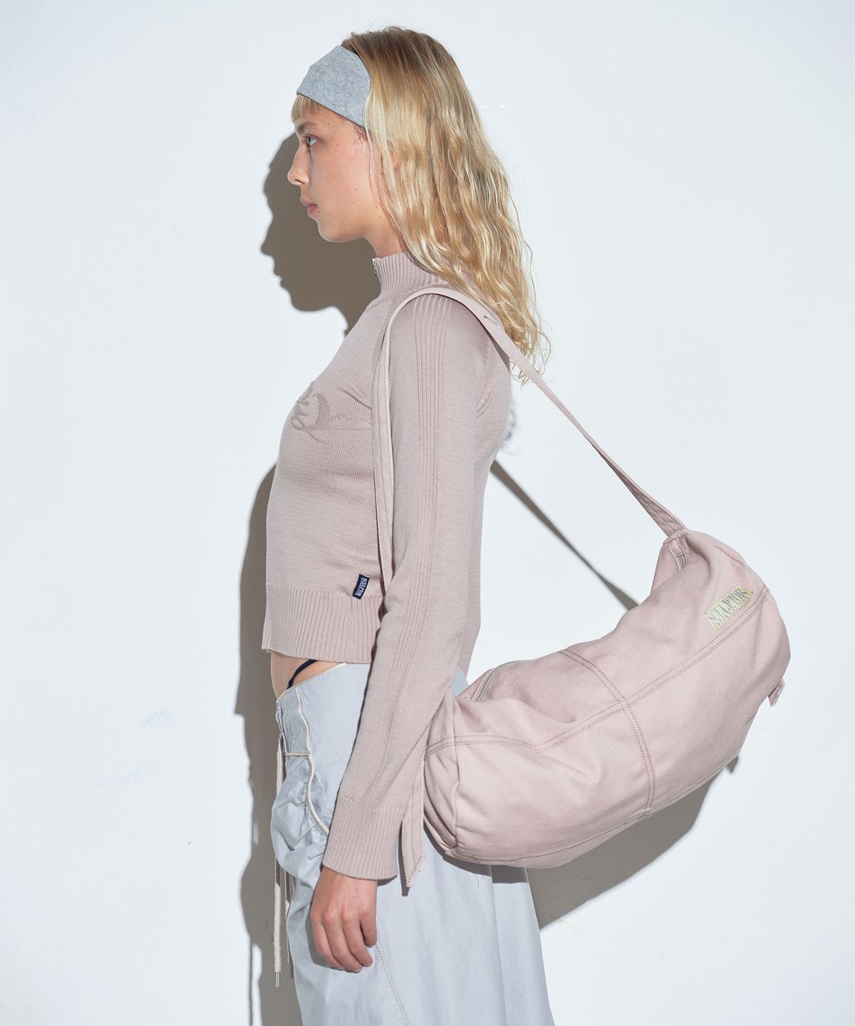 스컬프터(SCULPTOR) Holy Knit Zip-Up Dusty Pink