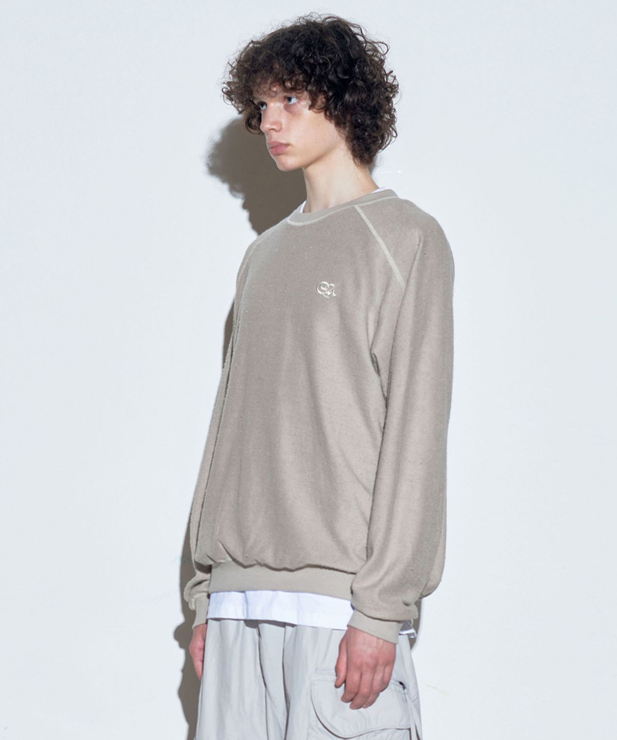 스컬프터(SCULPTOR) Inside-Out Sweatshirt Sand Beige