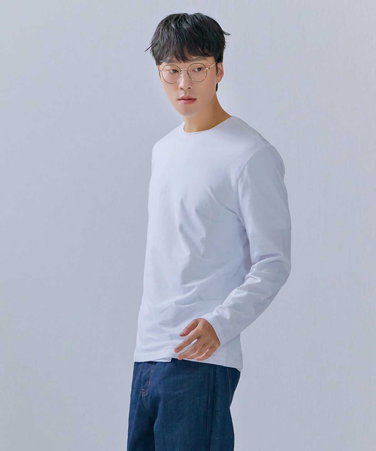 체이스컬트(CHASECULT) 공용 베이직 데일리 긴팔 티셔츠-CEZU5101B01