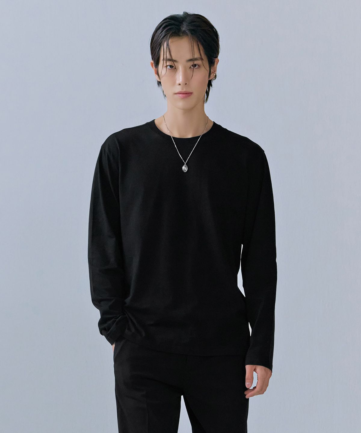 체이스컬트(CHASECULT) 공용 베이직 데일리 긴팔 티셔츠-CEZU5101B03
