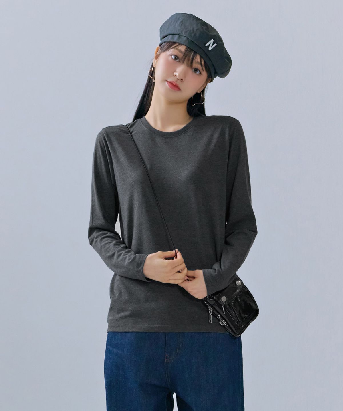 체이스컬트(CHASECULT) 공용 베이직 데일리 긴팔 티셔츠-CEZU5101B0L