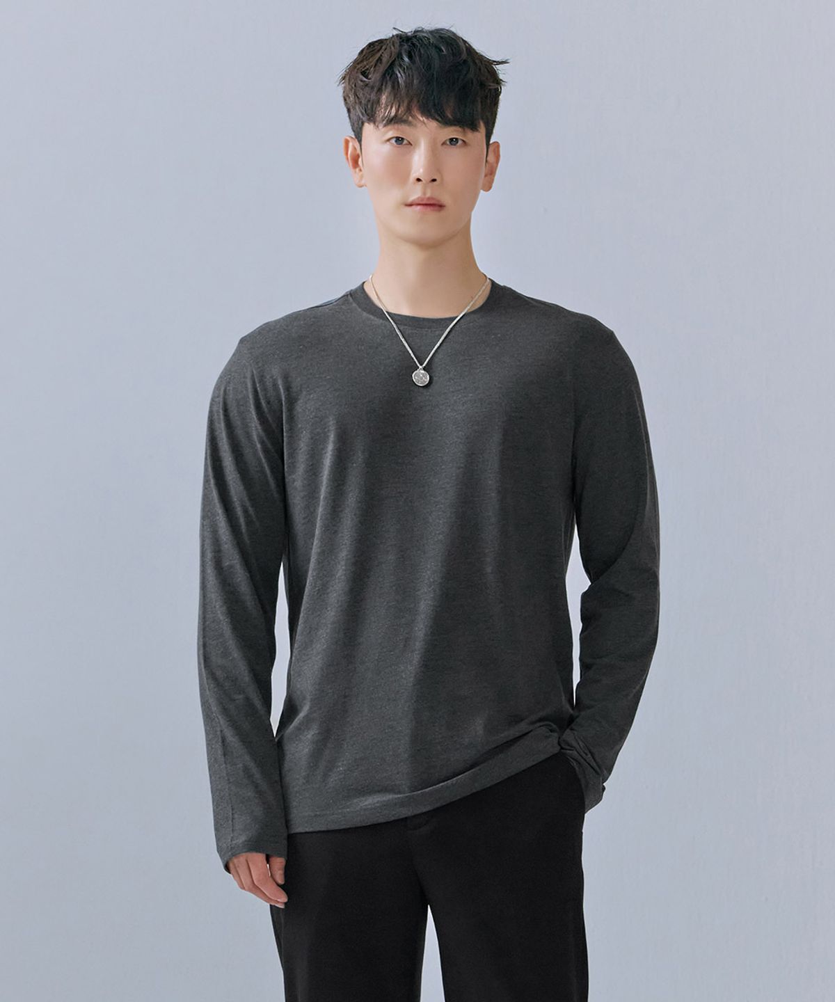 체이스컬트(CHASECULT) 공용 베이직 데일리 긴팔 티셔츠-CEZU5101B0L