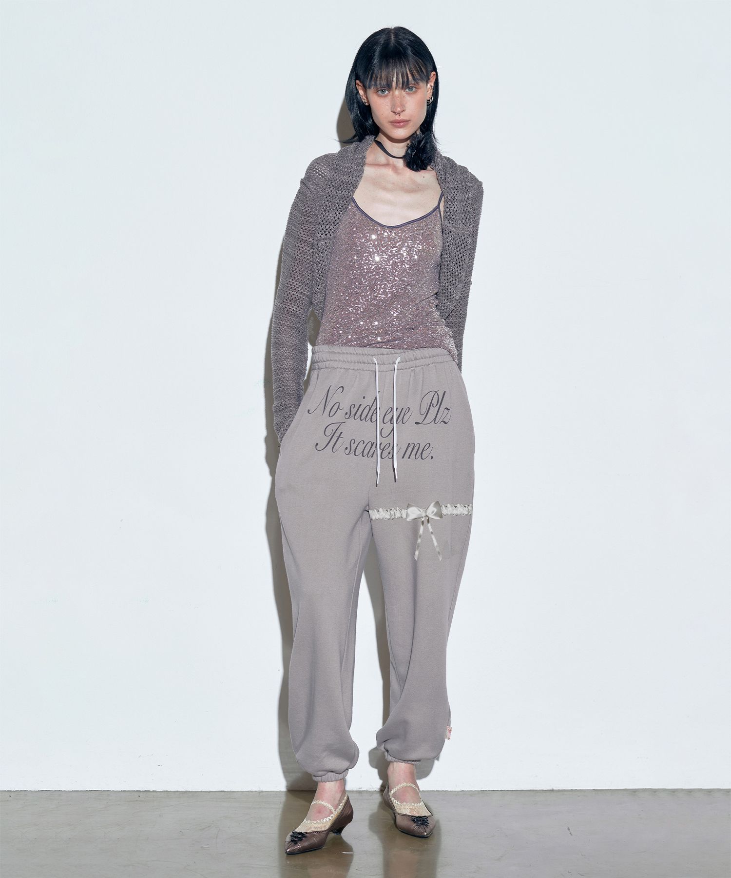 ★SCULPTOR★ Wedding Garter Belt Halfpants Gray SC24S423NMGY MUSINSA | SCULPTOR Wedding Garter Belt Half-pants Gray