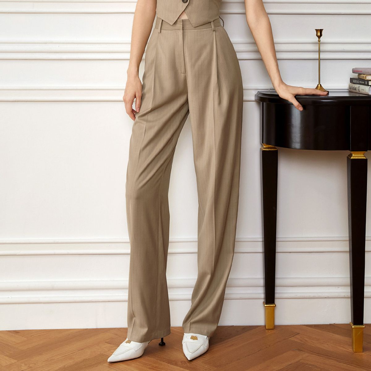 와이와이아이엠(YYIAM) YY_Privileged stripe wide pants