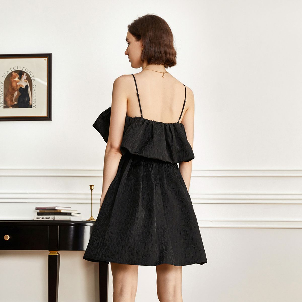 와이와이아이엠(YYIAM) YY_Elegant ruffle embroidery dress