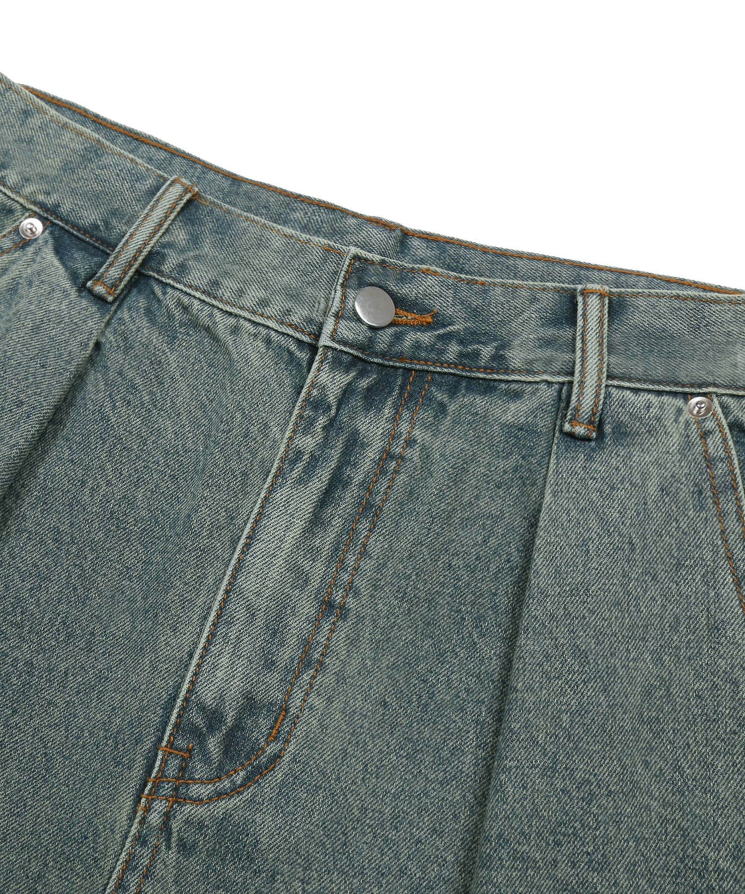 ★TRILLION★ Yellow Washing Reverse Tuck Denim Pants PINK BL MUSINSA | TRILLION Yellow Washing Reverse Tuck Denim Pants