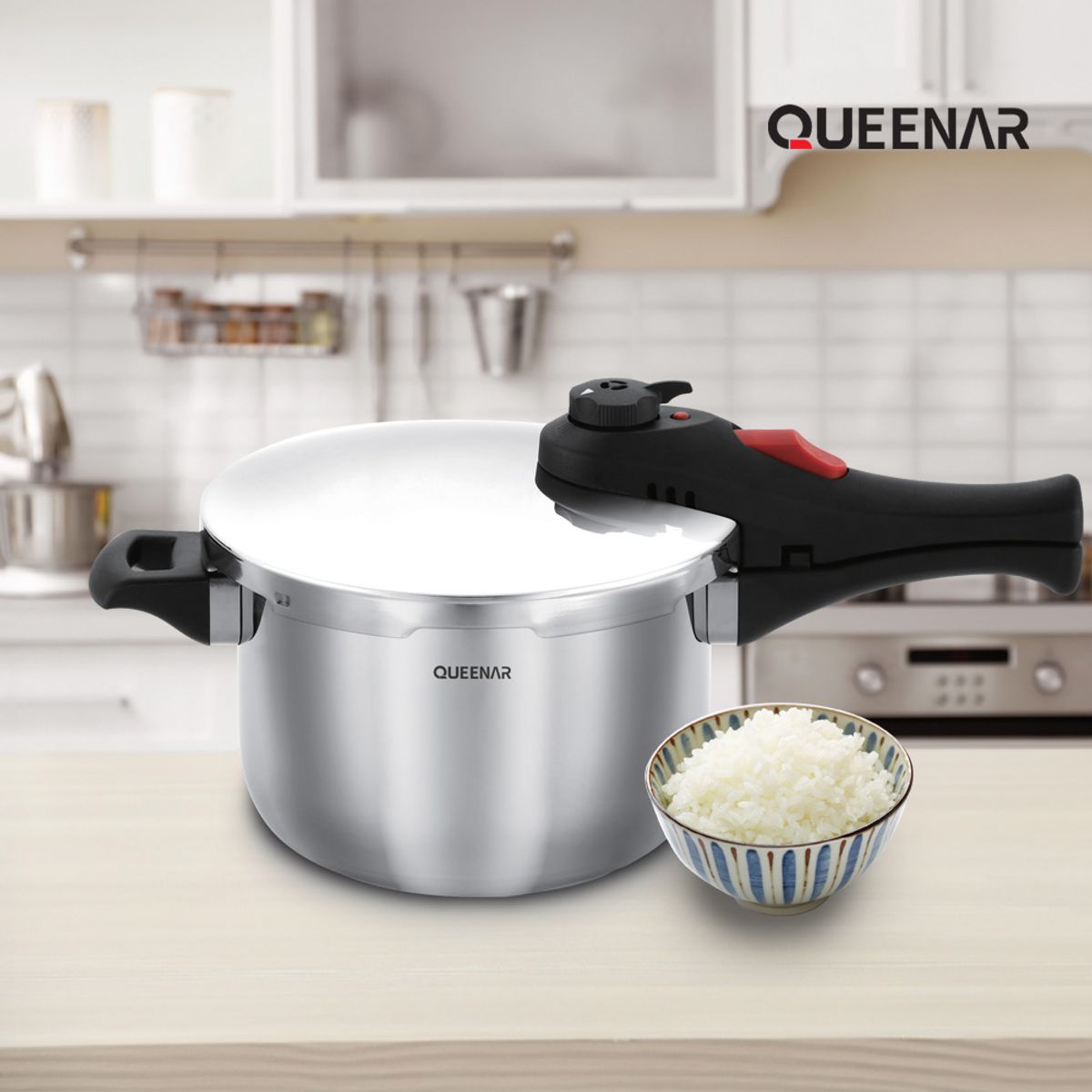 퀸나(QUEENAR) 알파플러스 압력솥 3.2L (5-6인용) QN-5003PC