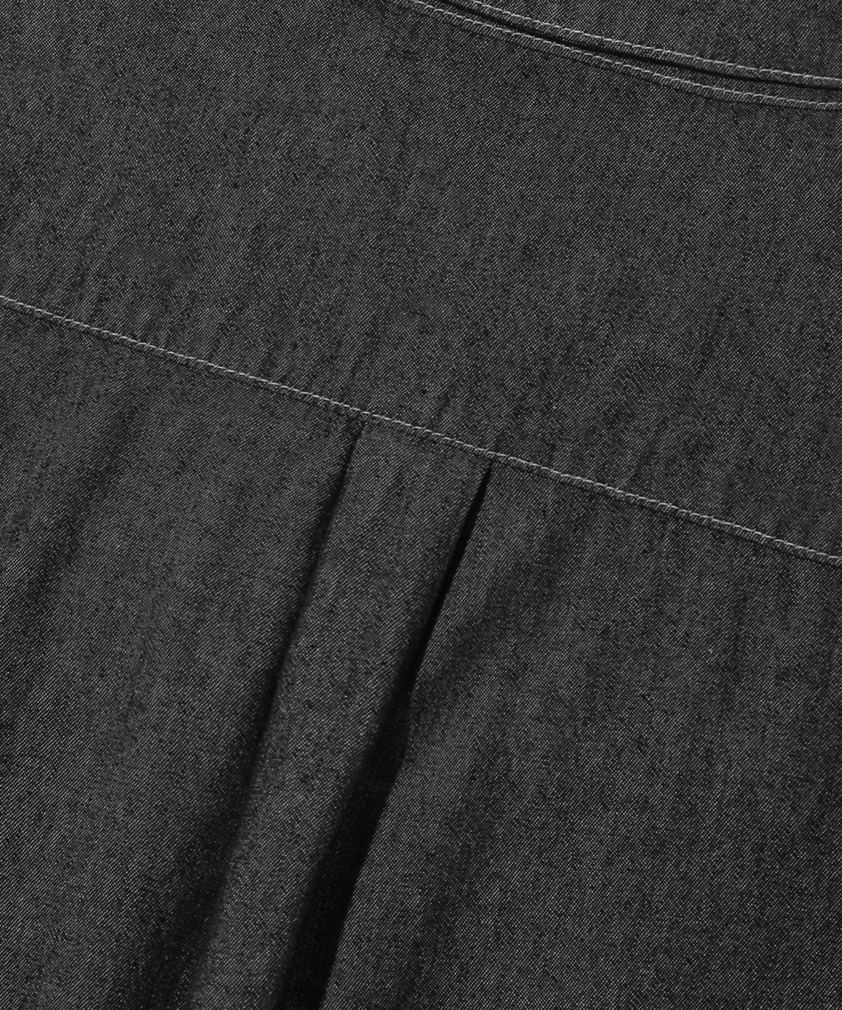 트릴리온(TRILLION) 스톤 워싱 오버핏 데님 긴팔 셔츠 (DEEP GRAY)