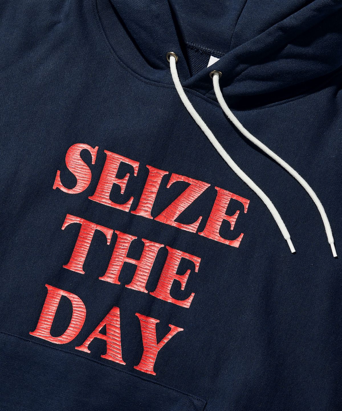 아웃스탠딩(OUTSTANDING) V.S.C HOOD SWEAT(SEIZE THE DAY)_NAVY