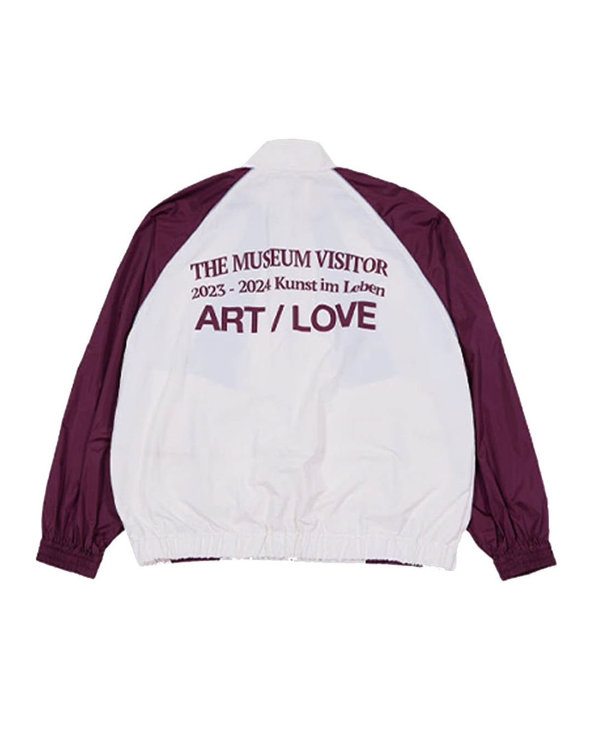 더뮤지엄비지터(THEMUSEUMVISITOR) REFLECTIVE LINE RAGLAN WINDBREAKER (RED)