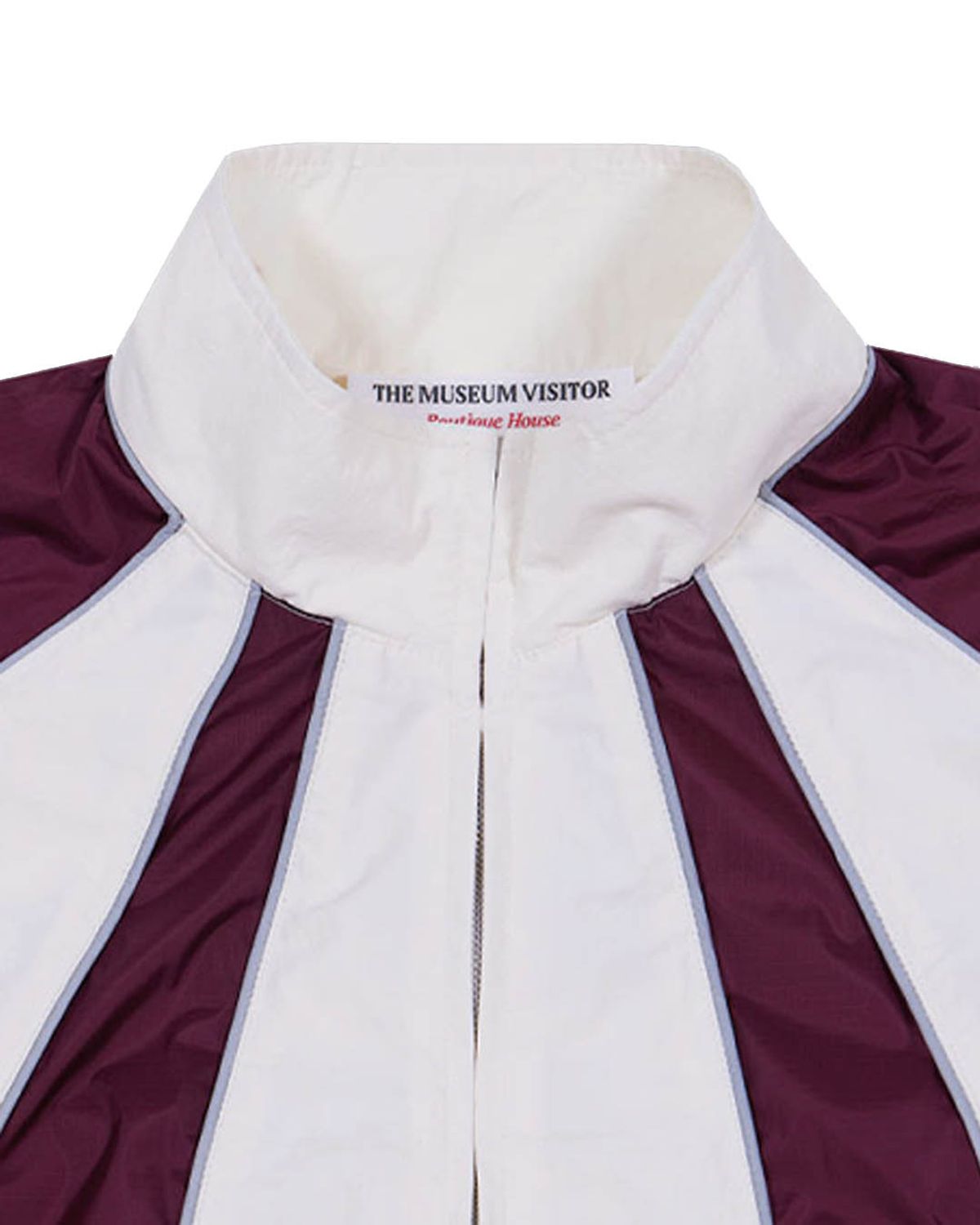 더뮤지엄비지터(THEMUSEUMVISITOR) REFLECTIVE LINE RAGLAN WINDBREAKER (RED)