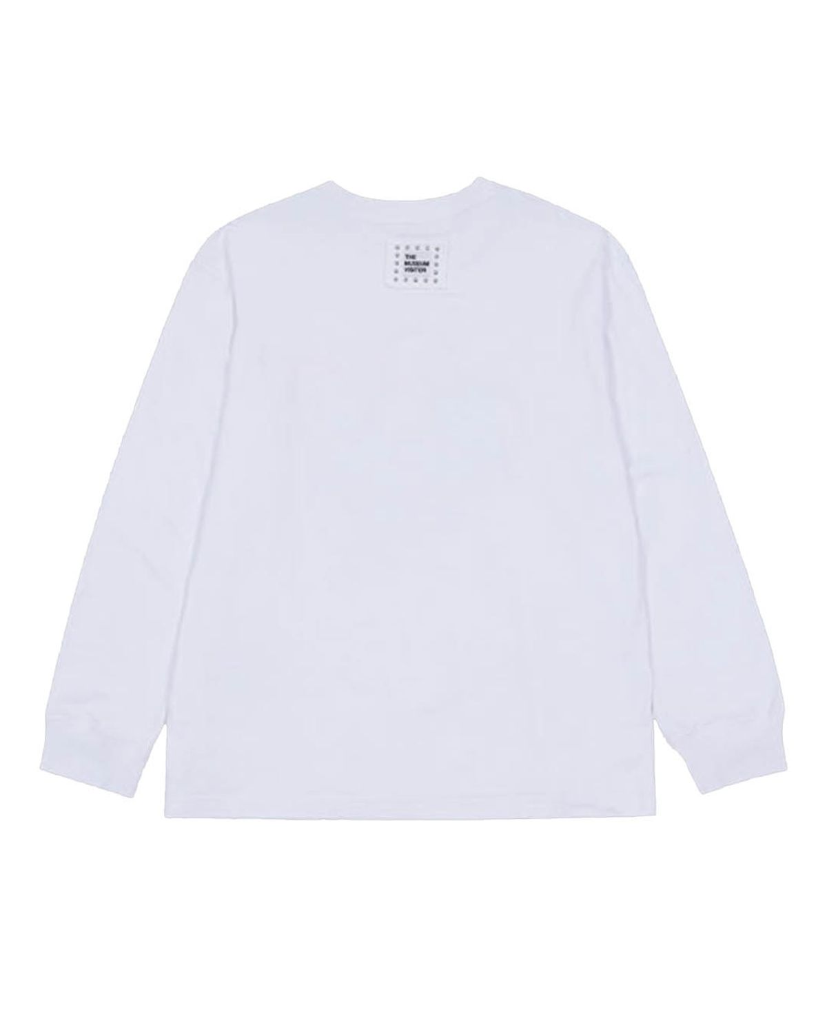 더뮤지엄비지터(THEMUSEUMVISITOR) BLURRED HEART PRINTED LONG SLEEVE (WHITE)